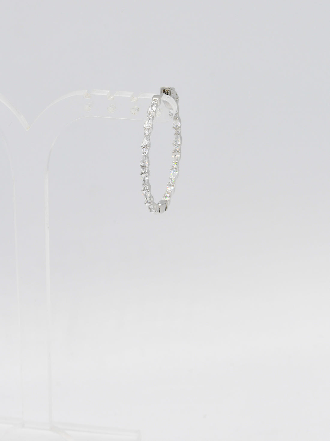 Sterling Silver CZ Bali