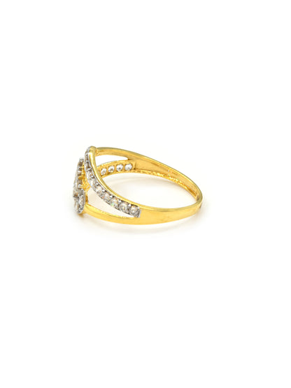 18ct Gold CZ Ladies Ring 1.62 GMS - Roop Darshan