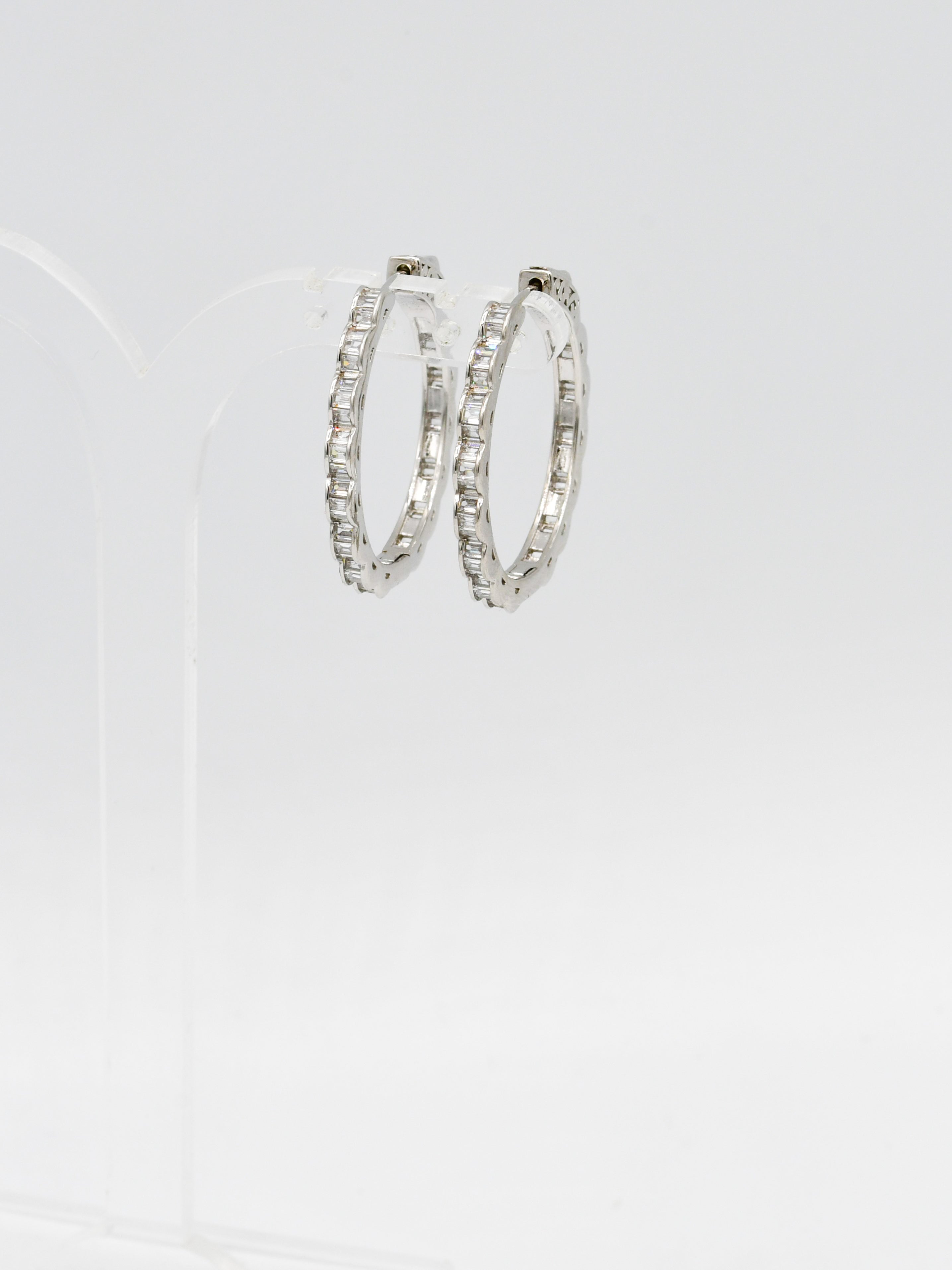 Sterling Silver CZ Bali