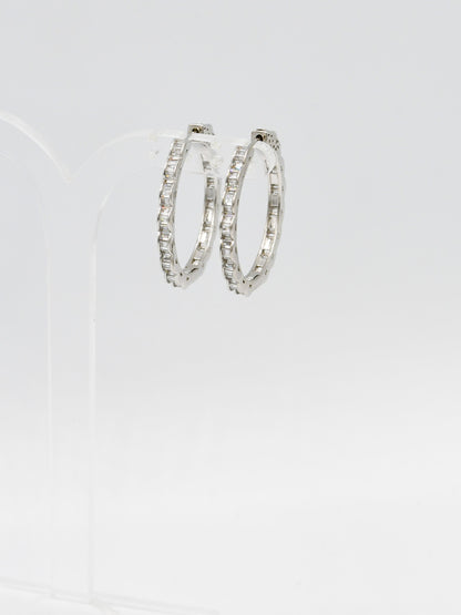 Sterling Silver CZ Bali