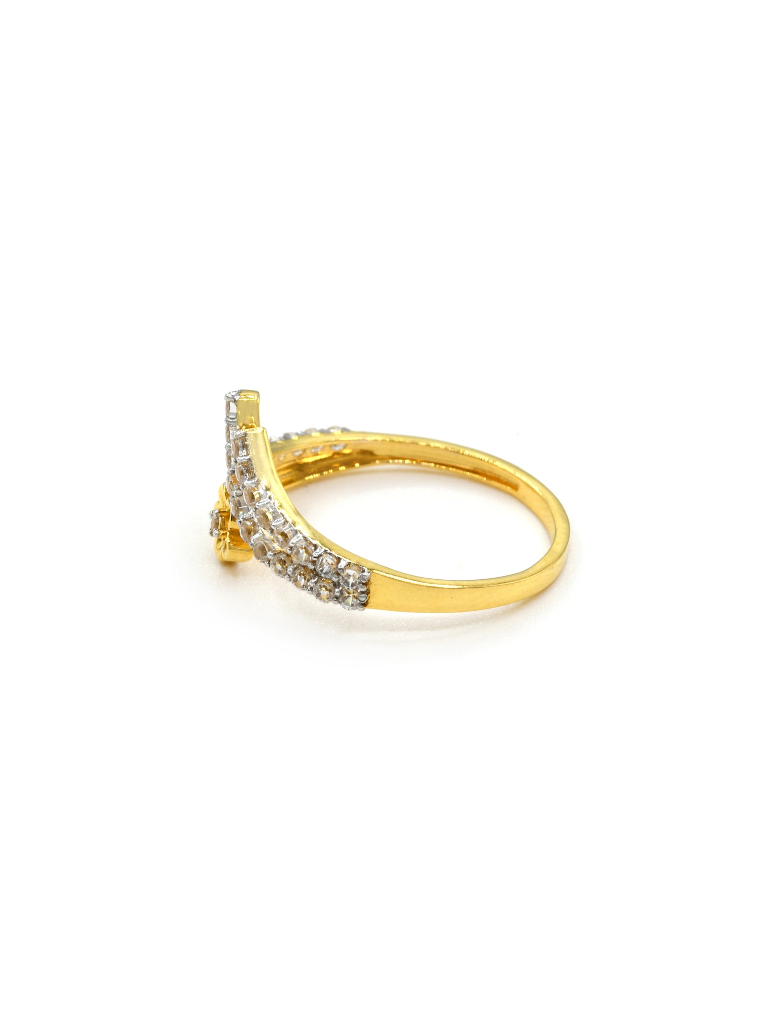 18ct Gold CZ Ladies Ring 1.59 GMS - Roop Darshan