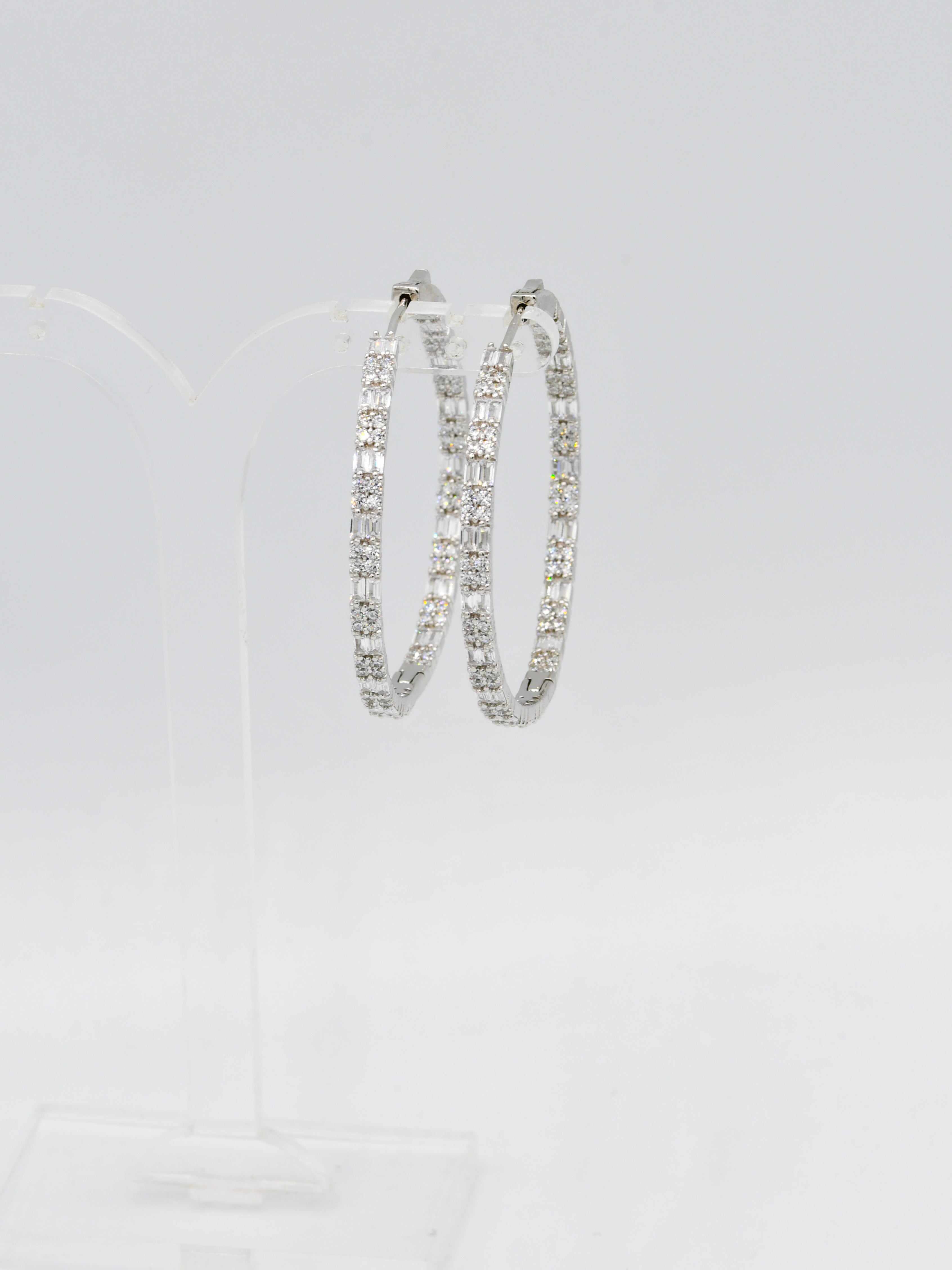 Sterling Silver CZ Bali