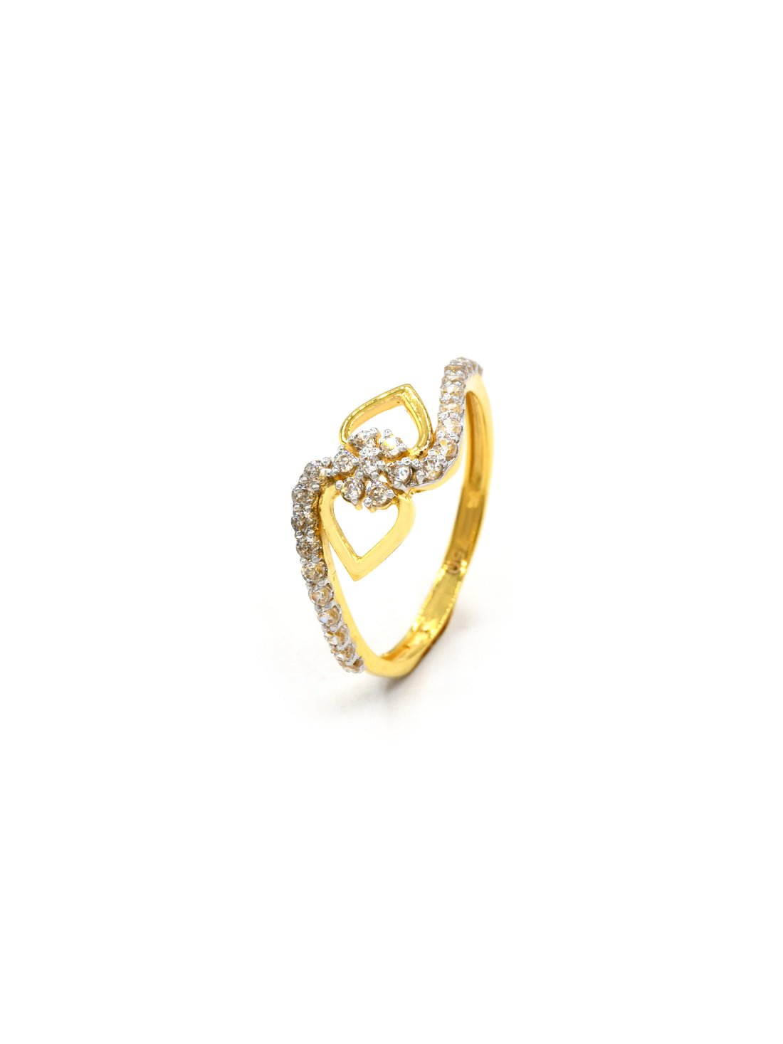 18ct Gold CZ Ladies Ring 1.64 GMS - Roop Darshan