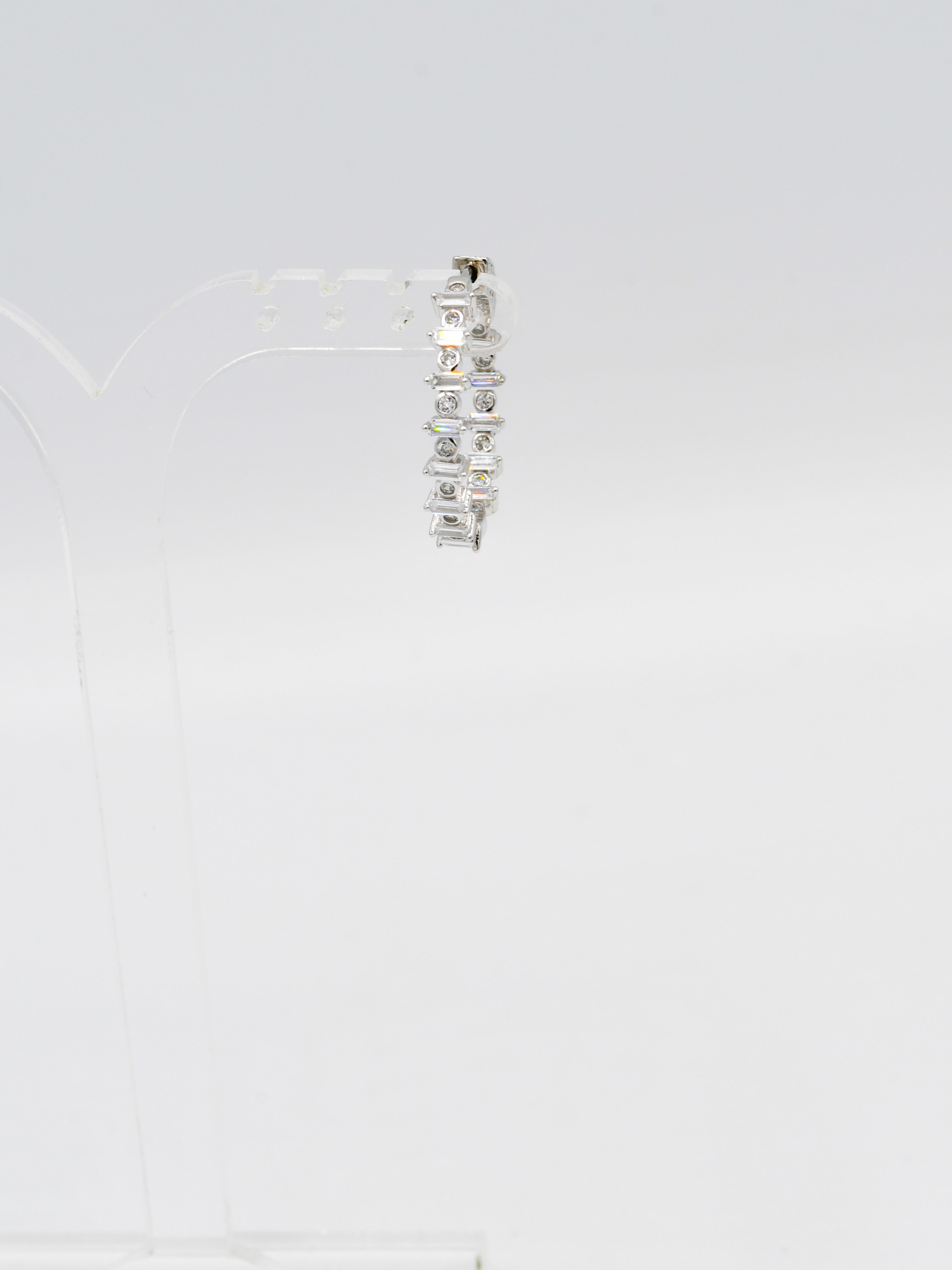 Sterling Silver CZ Bali