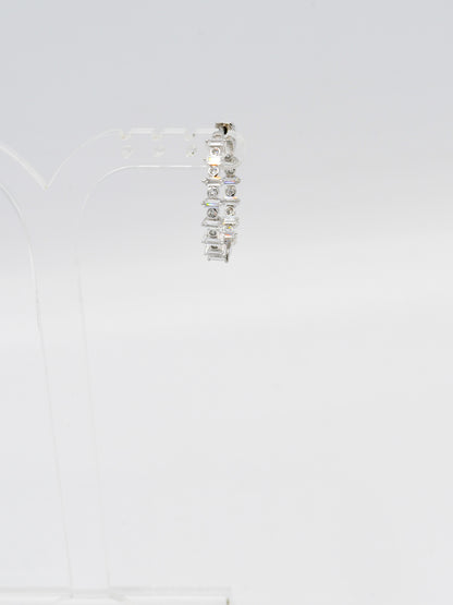 Sterling Silver CZ Bali