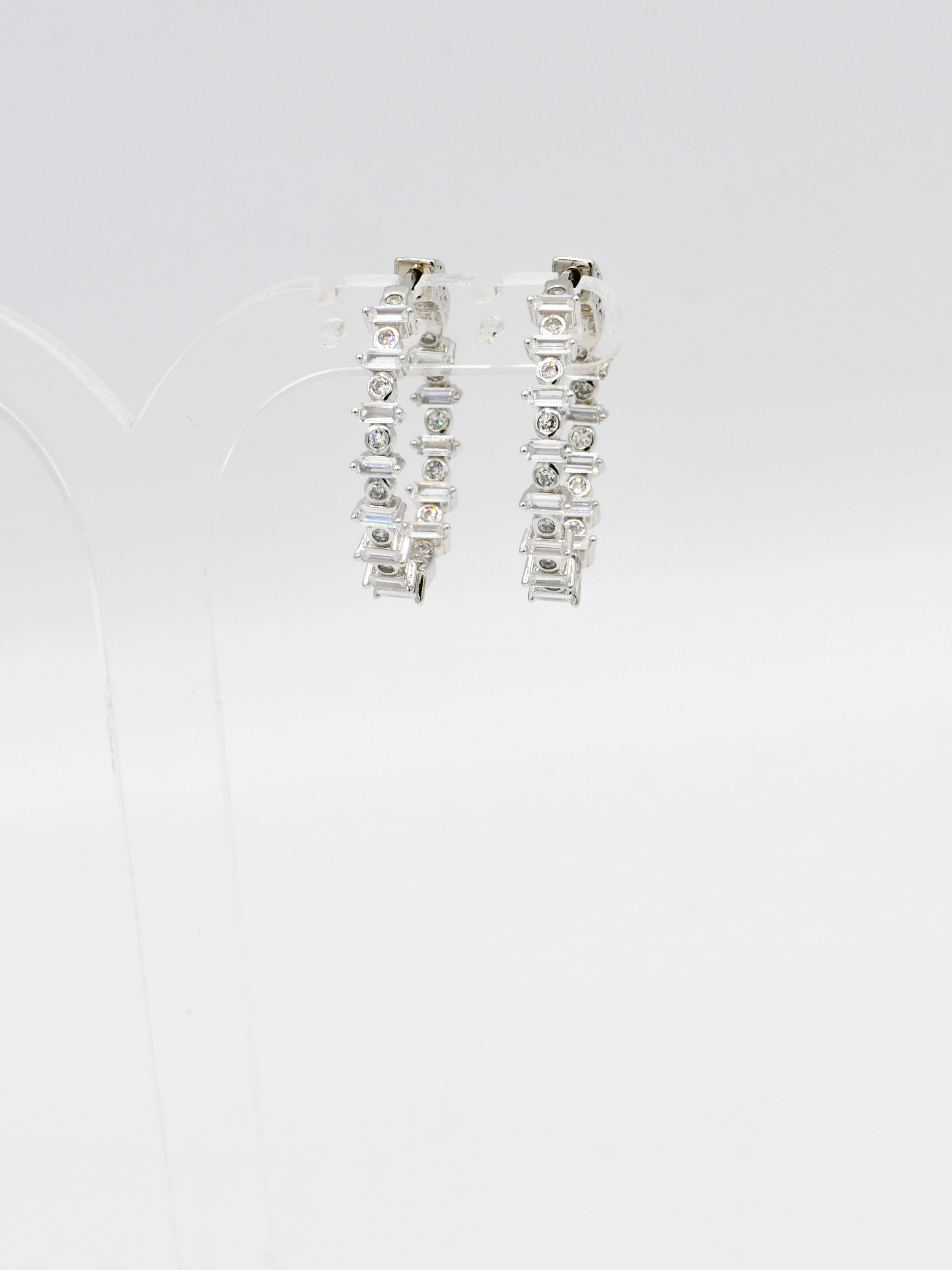 Sterling Silver CZ Bali
