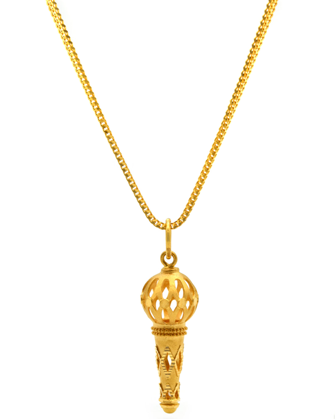 22ct Gold Gada Pendant - Roop Darshan