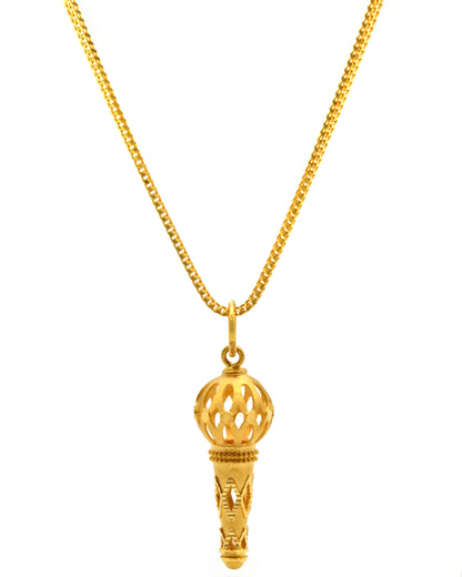 22ct Gold Gada Pendant - Roop Darshan