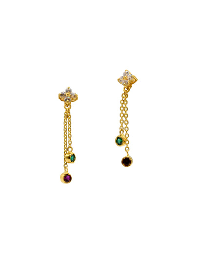 22ct Gold CZ Necklace Set 9.49 GMS - Roop Darshan