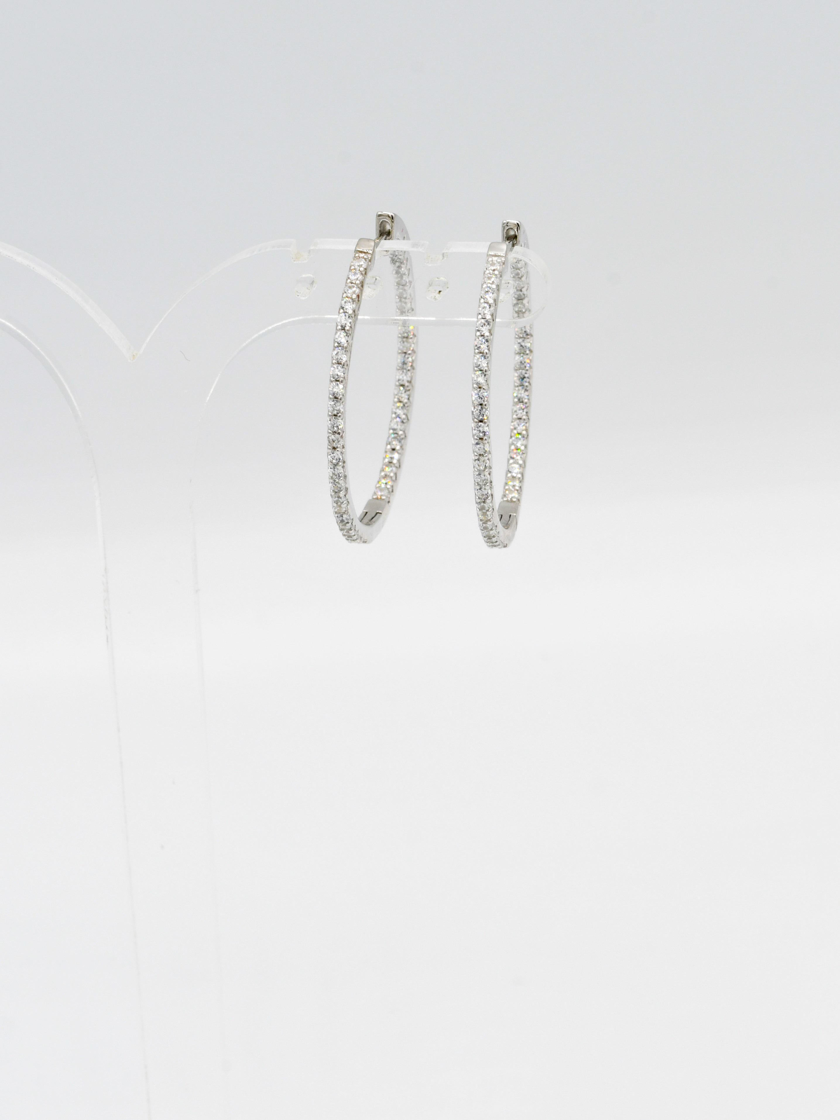 Sterling Silver CZ Bali