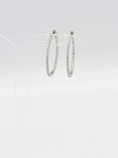 Sterling Silver CZ Bali