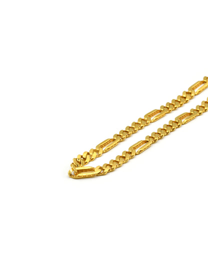22ct Gold Figaro Monaco Chain 15.57 GMS 45 CM - Roop Darshan