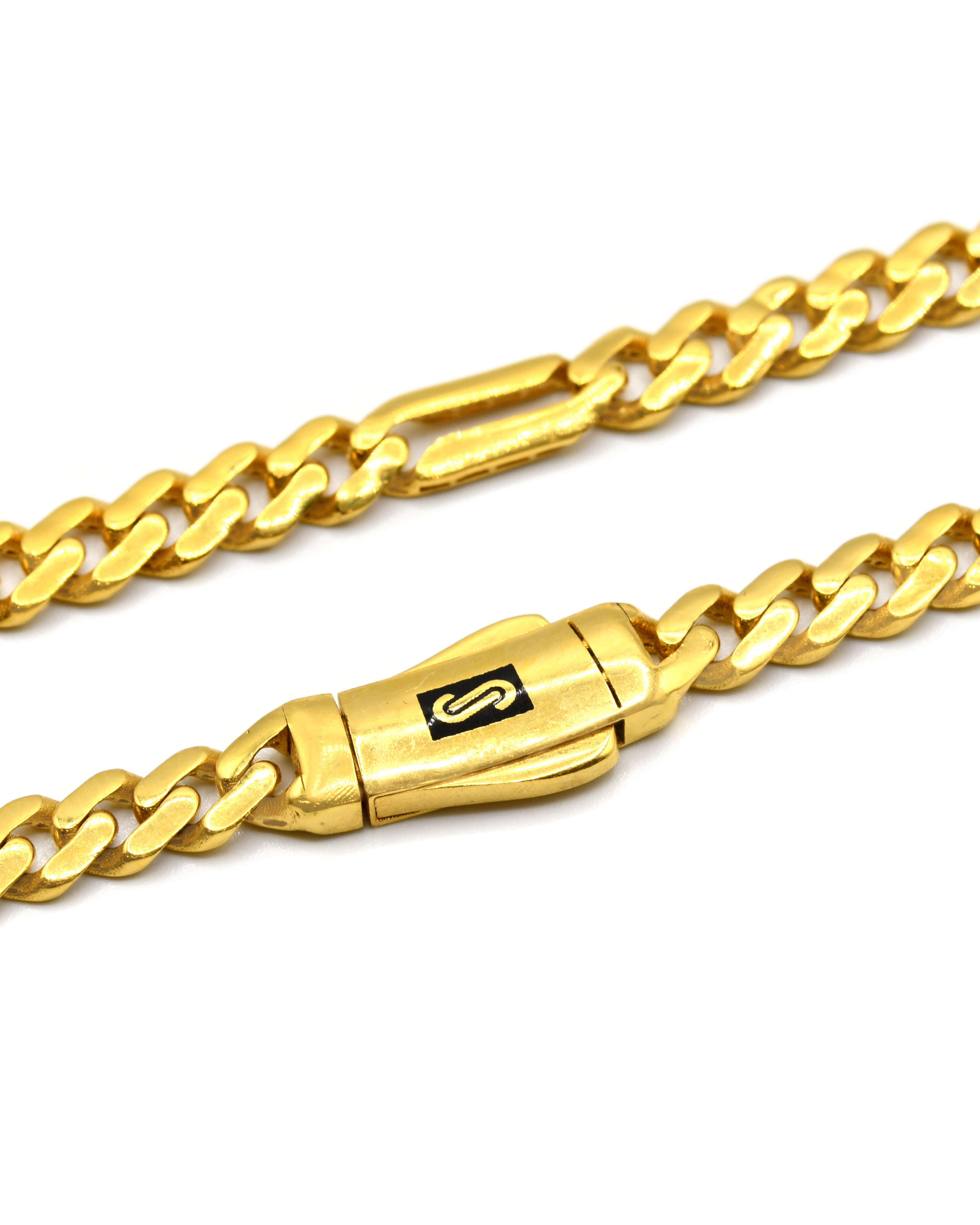 22ct Gold Figaro Monaco Chain 15.57 GMS 45 CM - Roop Darshan