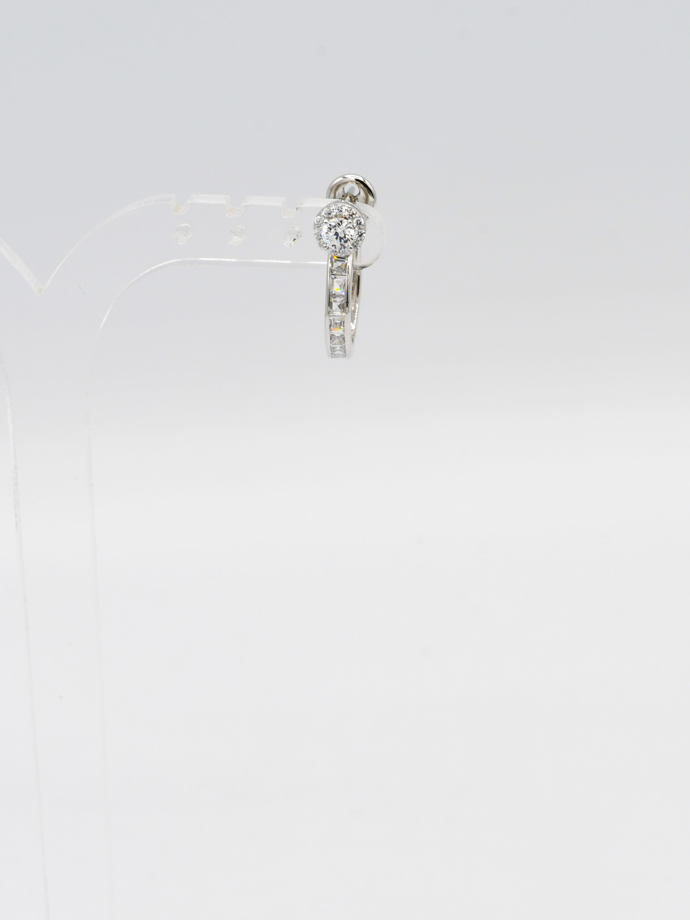 Sterling Silver CZ Bali