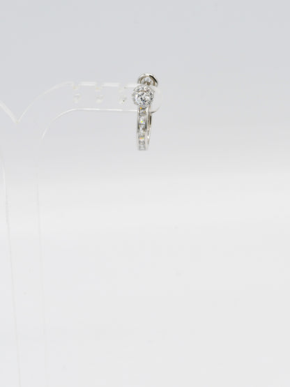 Sterling Silver CZ Bali
