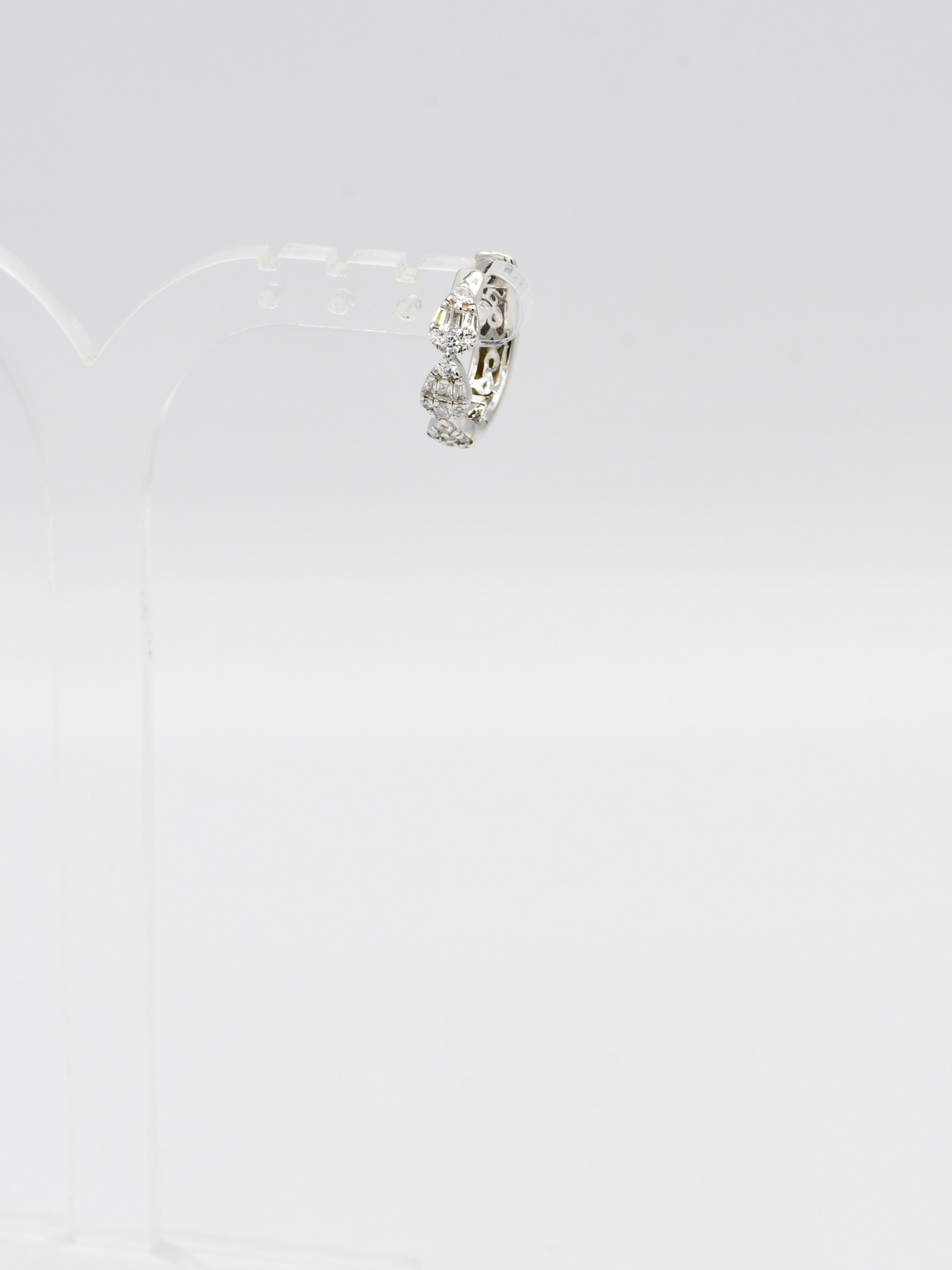 Sterling Silver CZ Bali