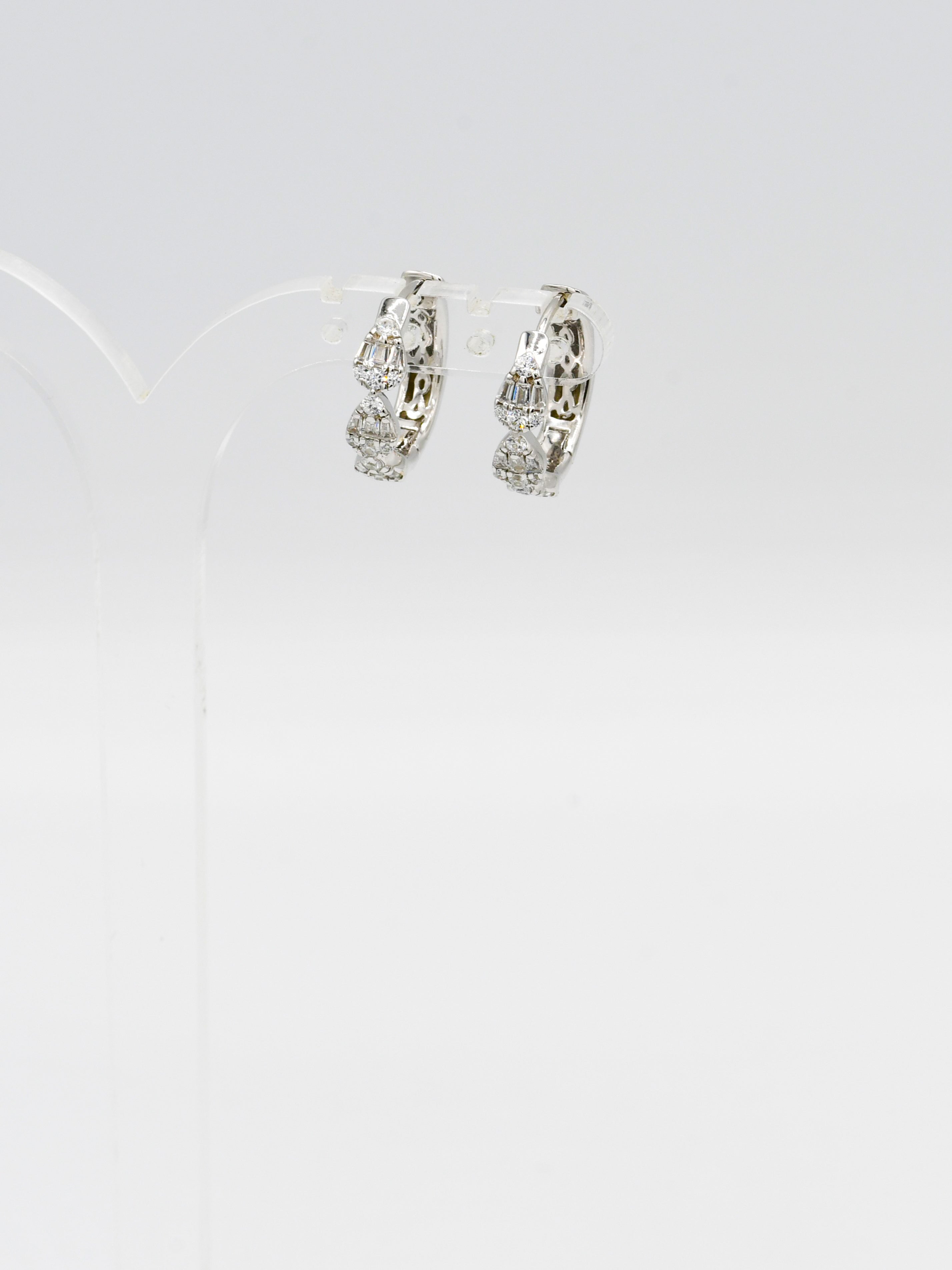 Sterling Silver CZ Bali