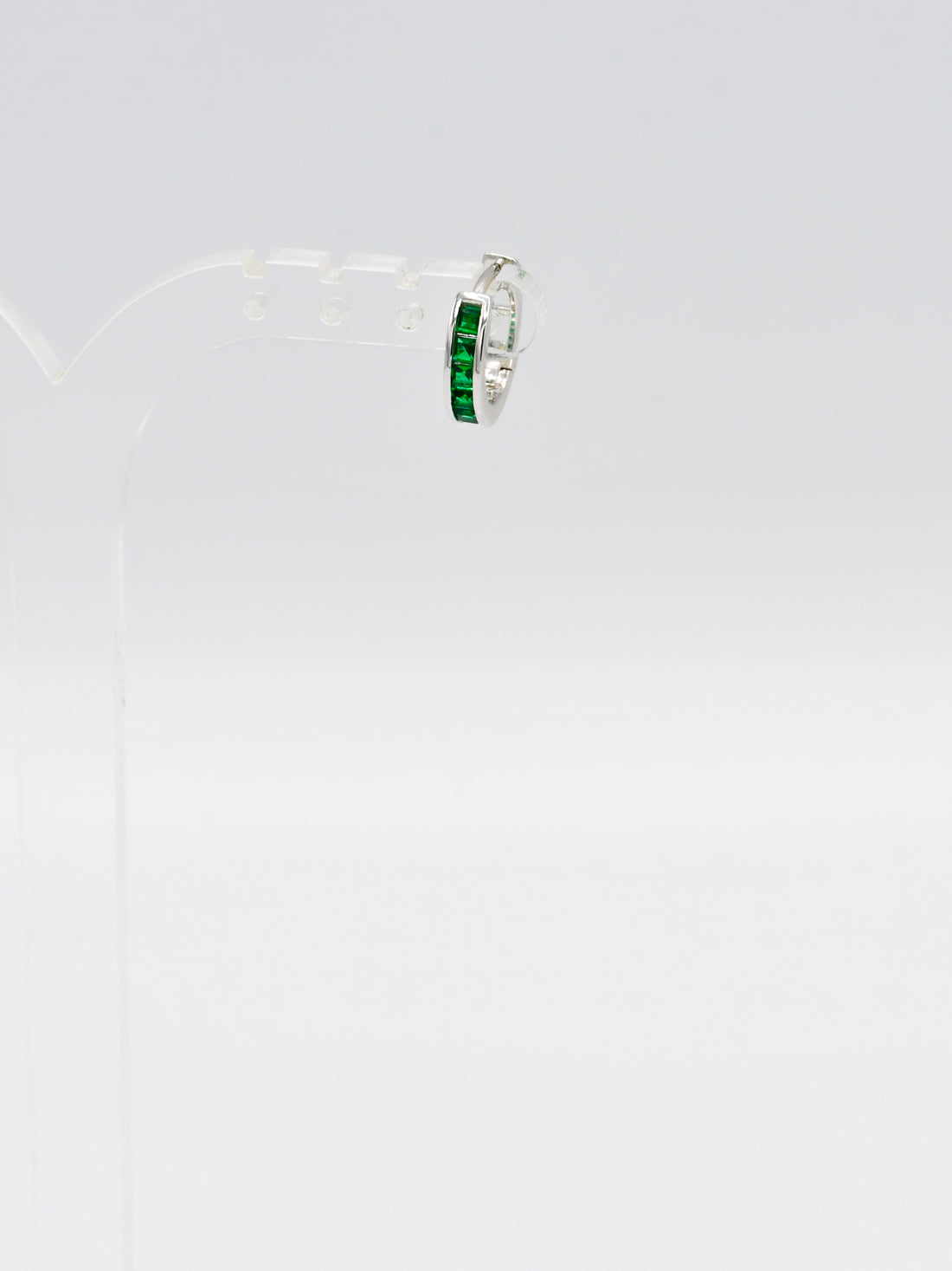 Sterling Silver Green CZ Bali