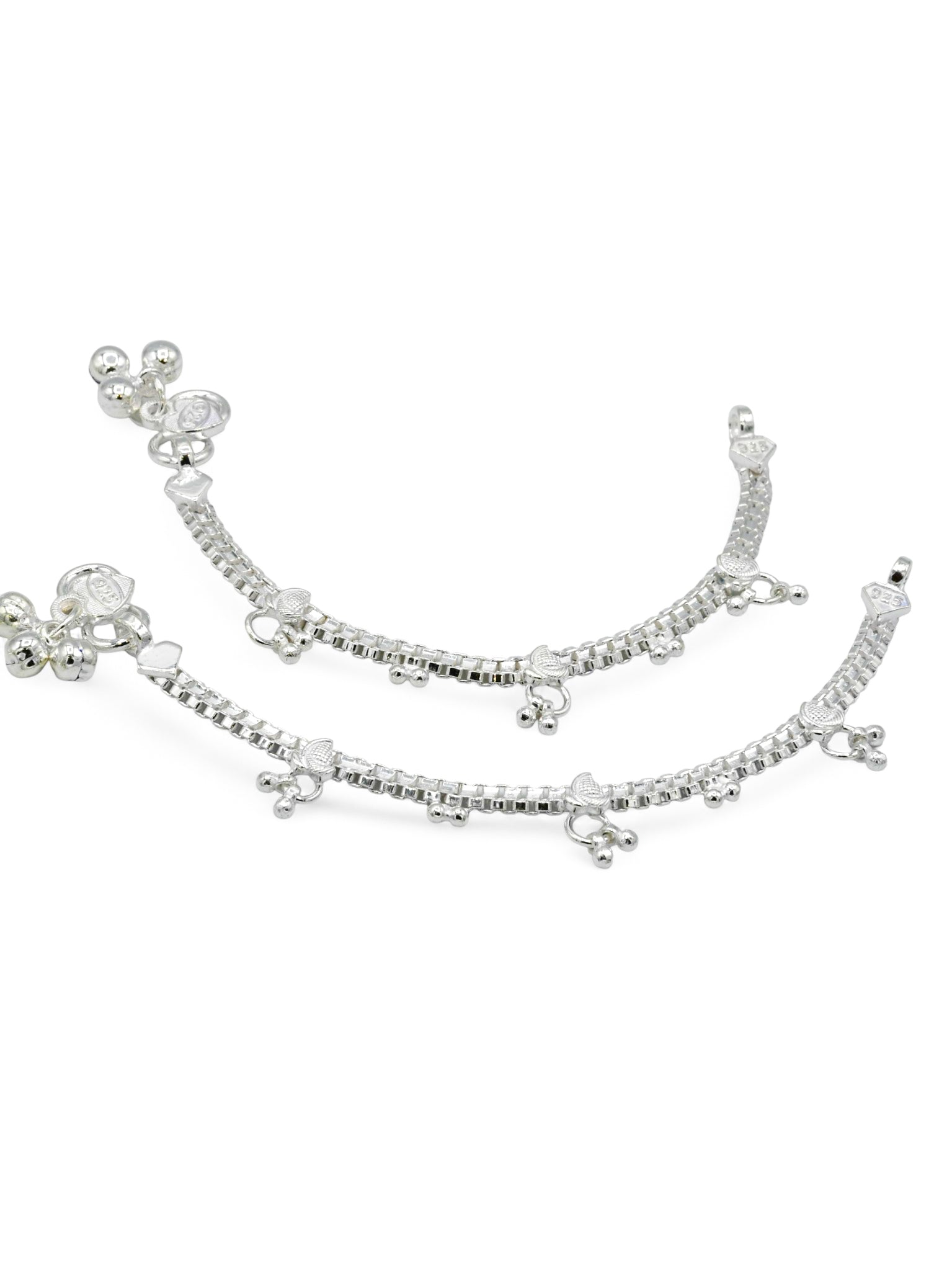 Silver Baby Anklets - Roop Darshan