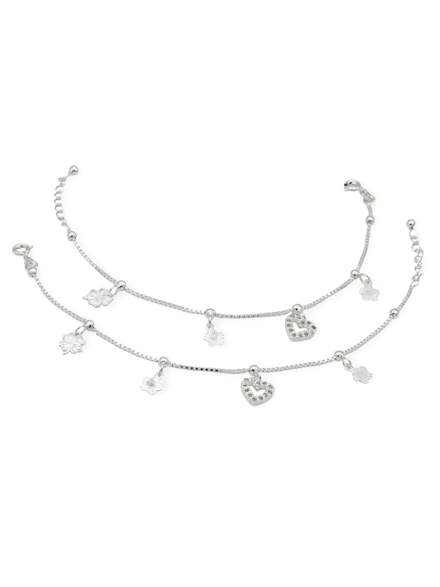 Silver Baby Anklets - Roop Darshan