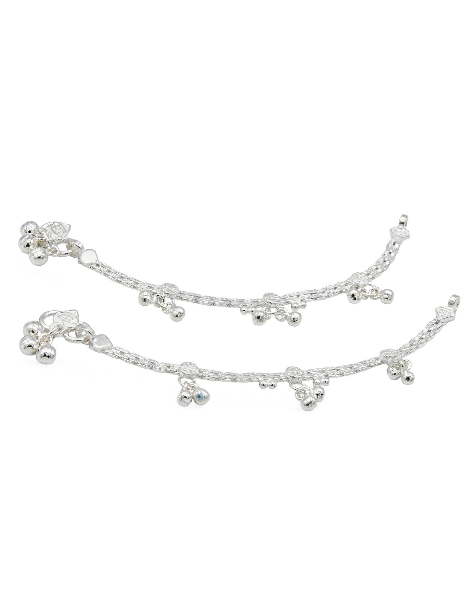 Silver Baby Anklets - Roop Darshan