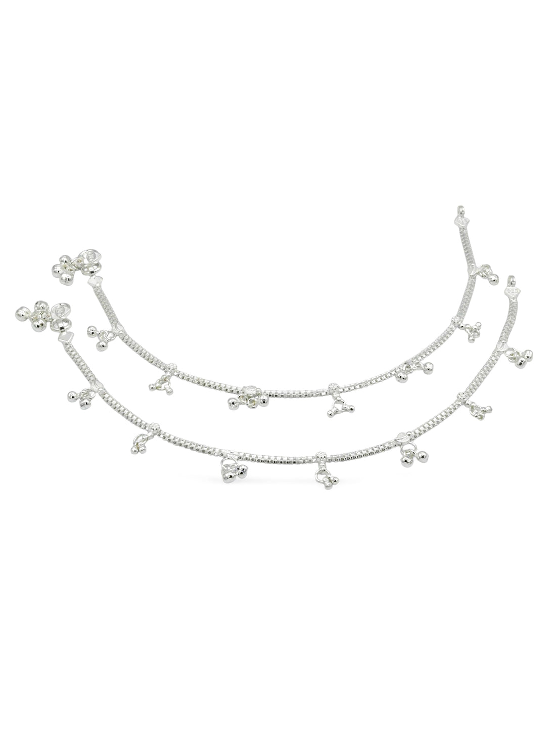 Ladies Silver Anklets