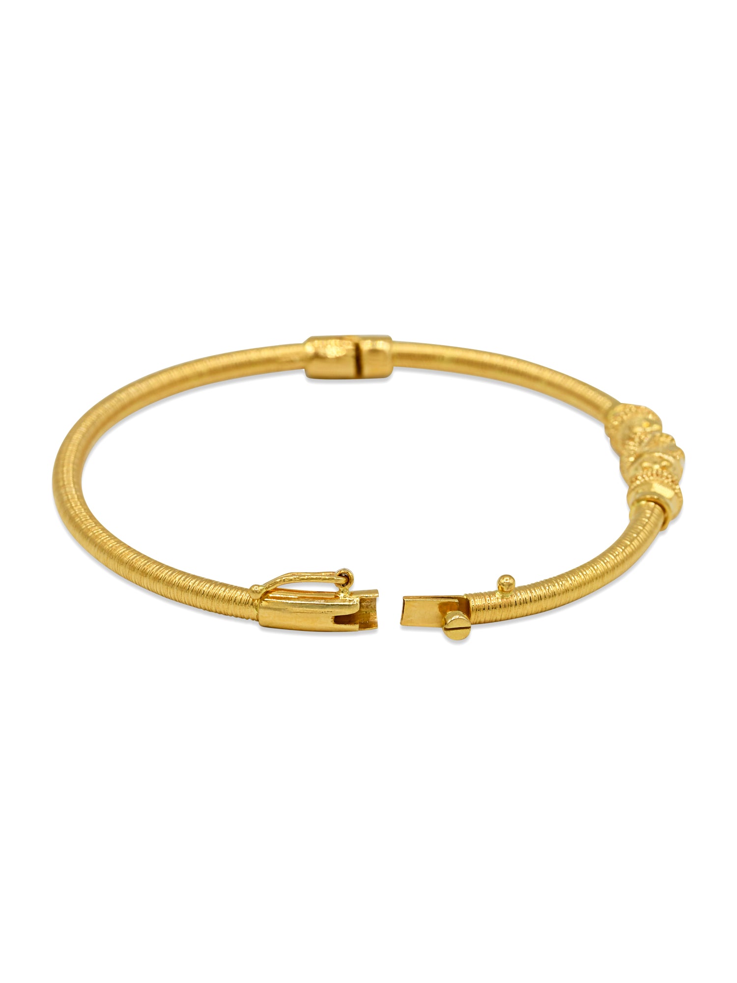 22ct Gold Ball Bangle