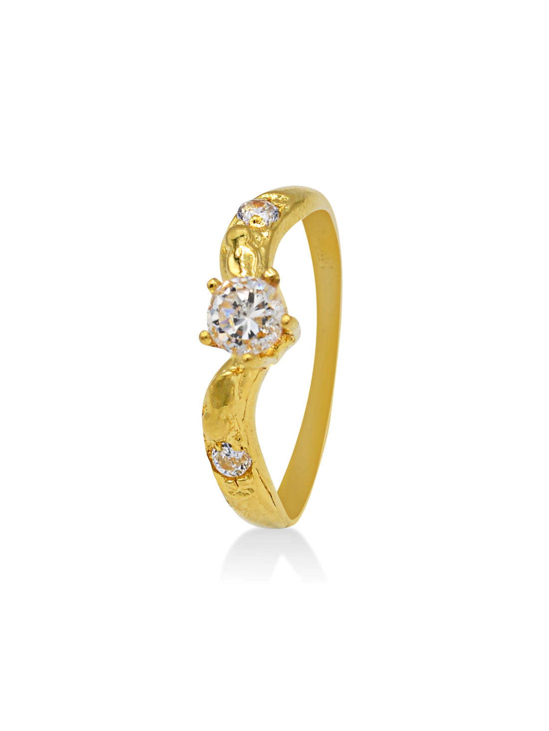 22ct Gold CZ Ladies Ring - Roop Darshan