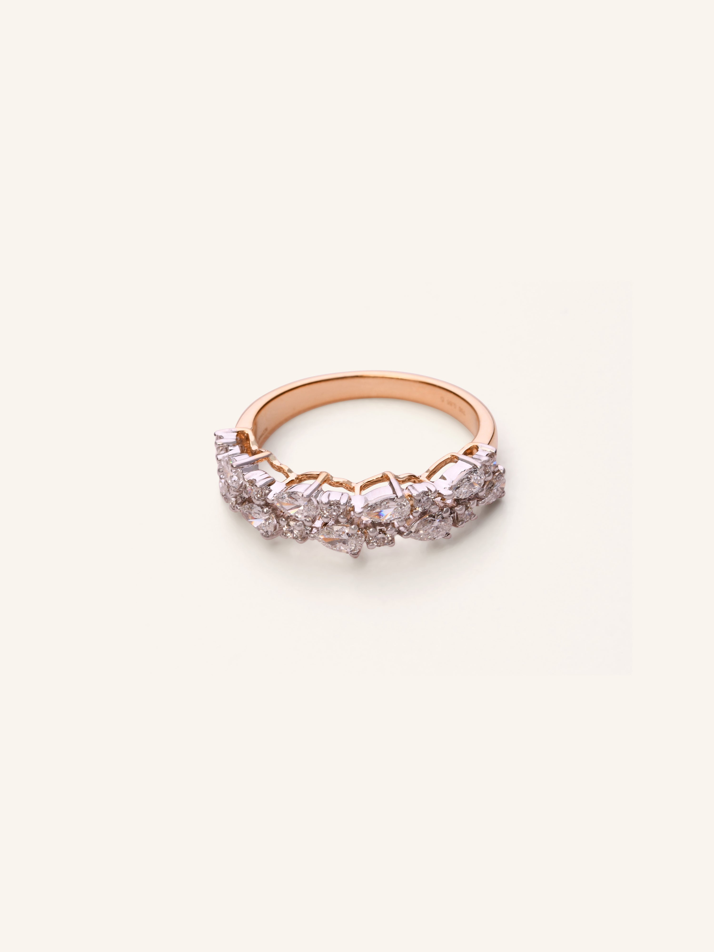18ct Gold Dia Ladies Ring NW 3.290 GMS 18 Dia 0.85ct - Roop Darshan
