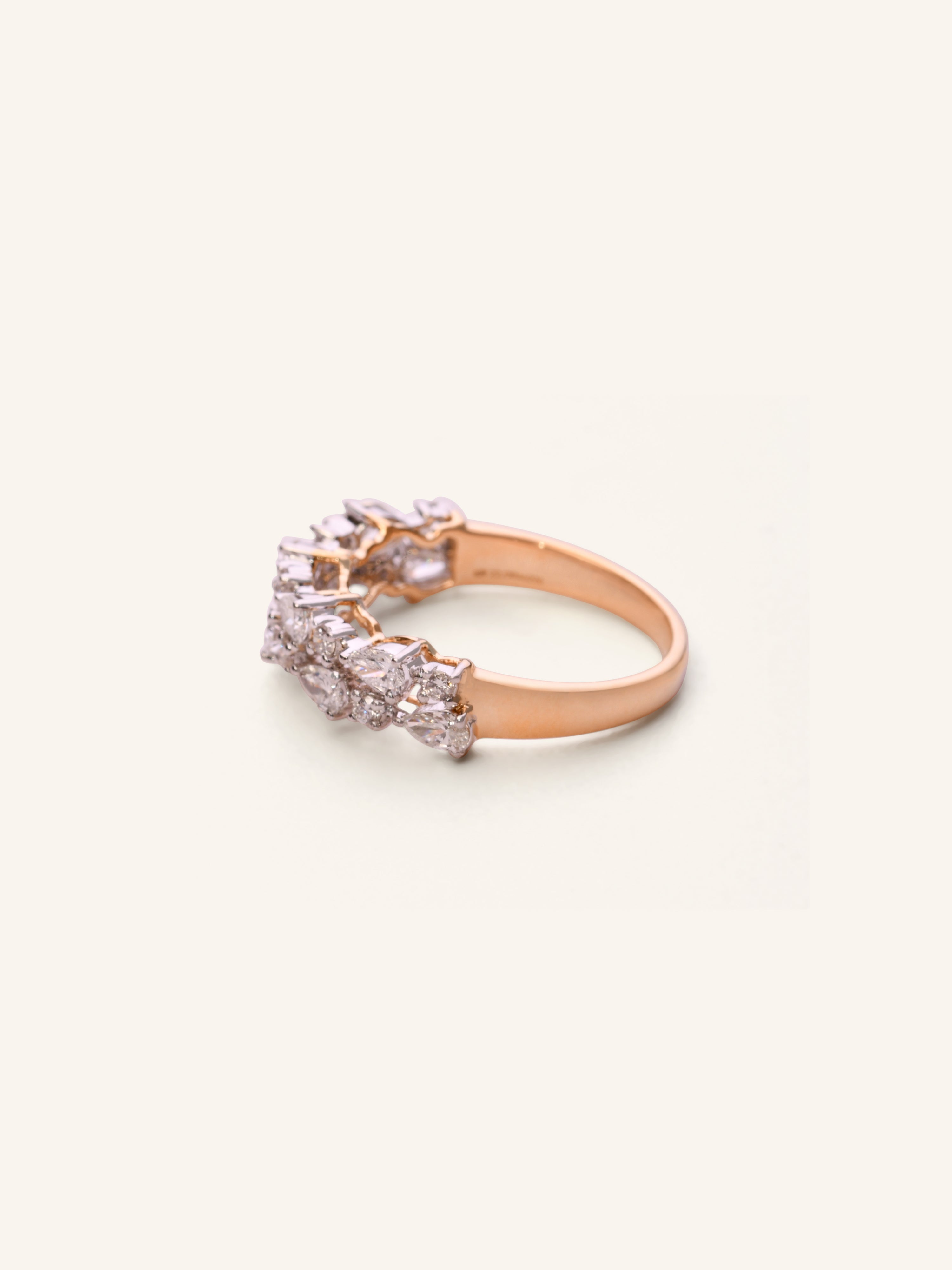 18ct Gold Dia Ladies Ring NW 3.290 GMS 18 Dia 0.85ct - Roop Darshan