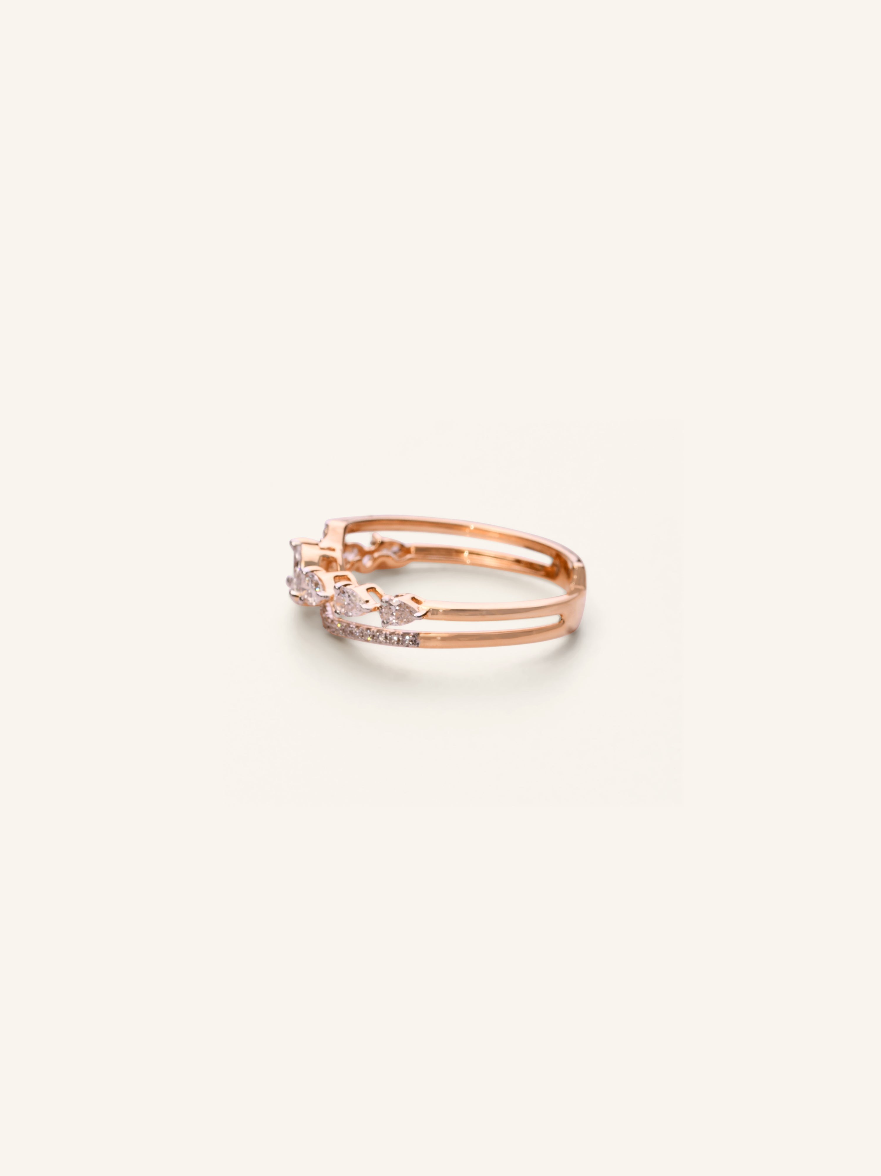 18ct Gold Dia Ladies Ring NW 2.920 GMS 30 Dia 0.65ct - Roop Darshan