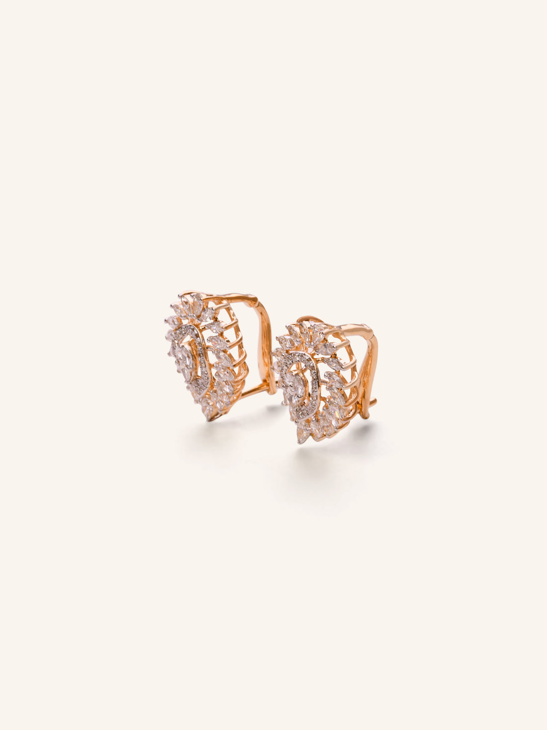 18ct Gold Dia Stud Earring NW 5.264 GMS 80 Dia 1.68ct - Roop Darshan