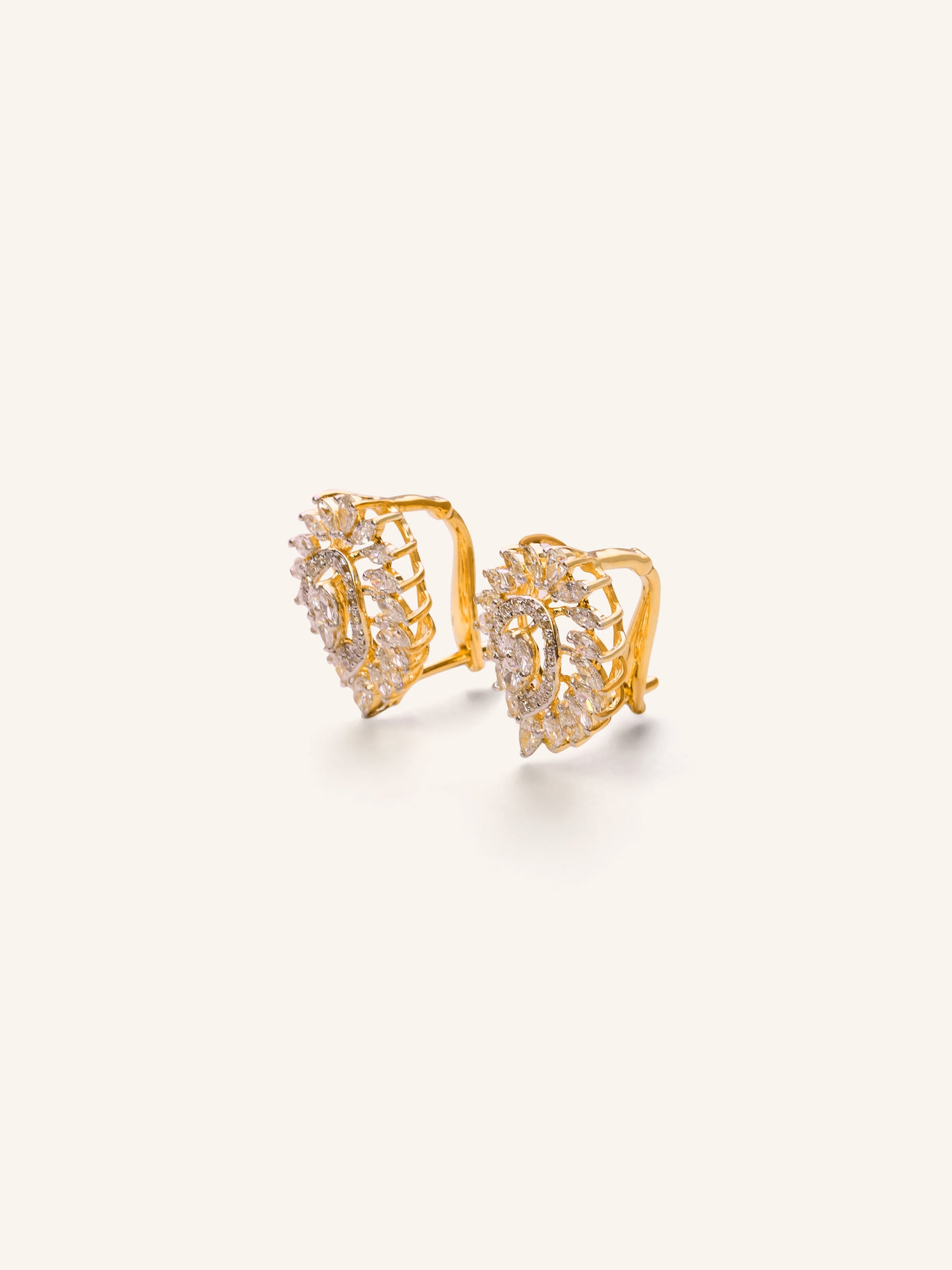18ct Gold Diamond Bali Earring - Roop Darshan