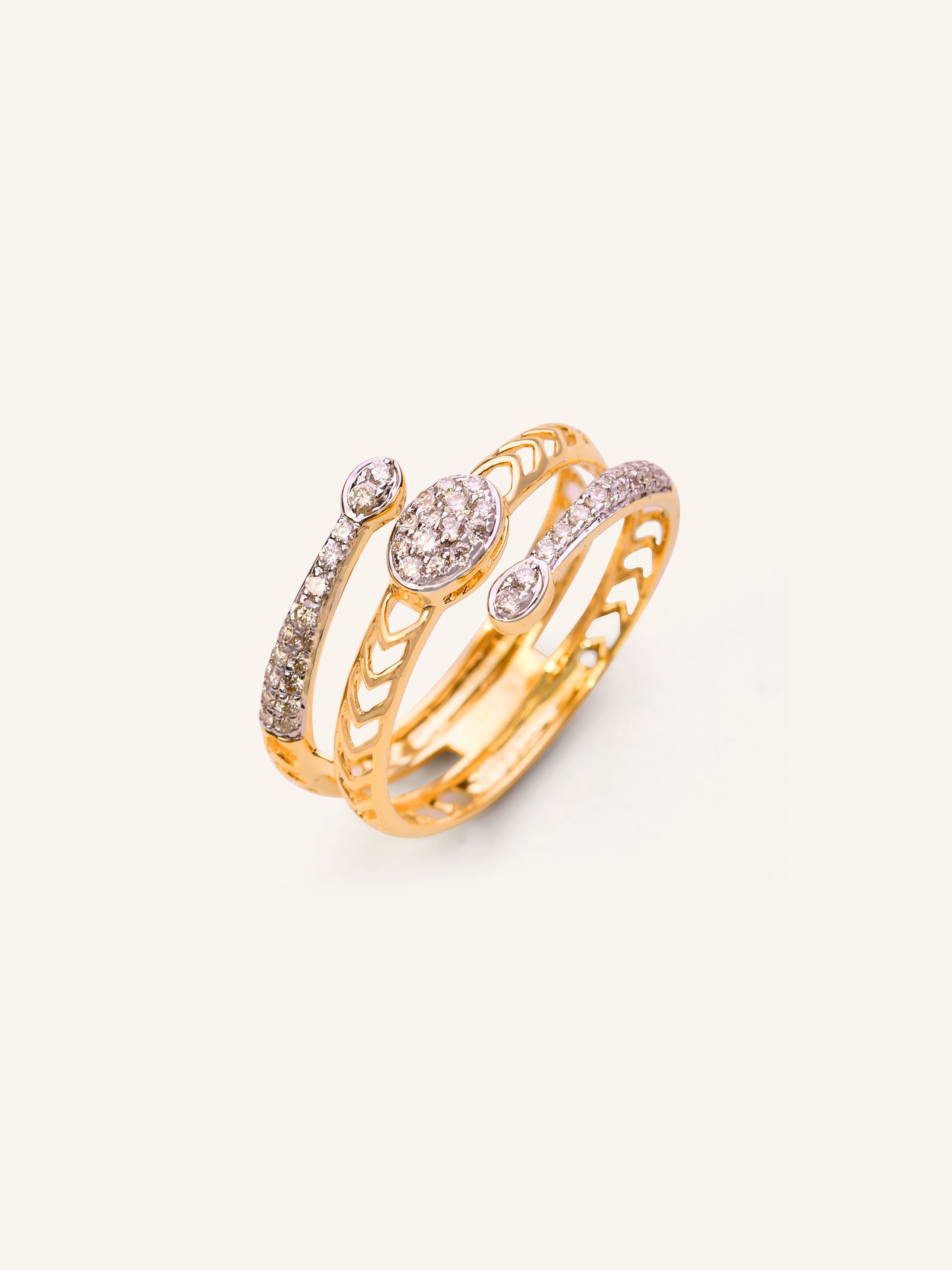 18ct Gold Diamond Ring - Roop Darshan