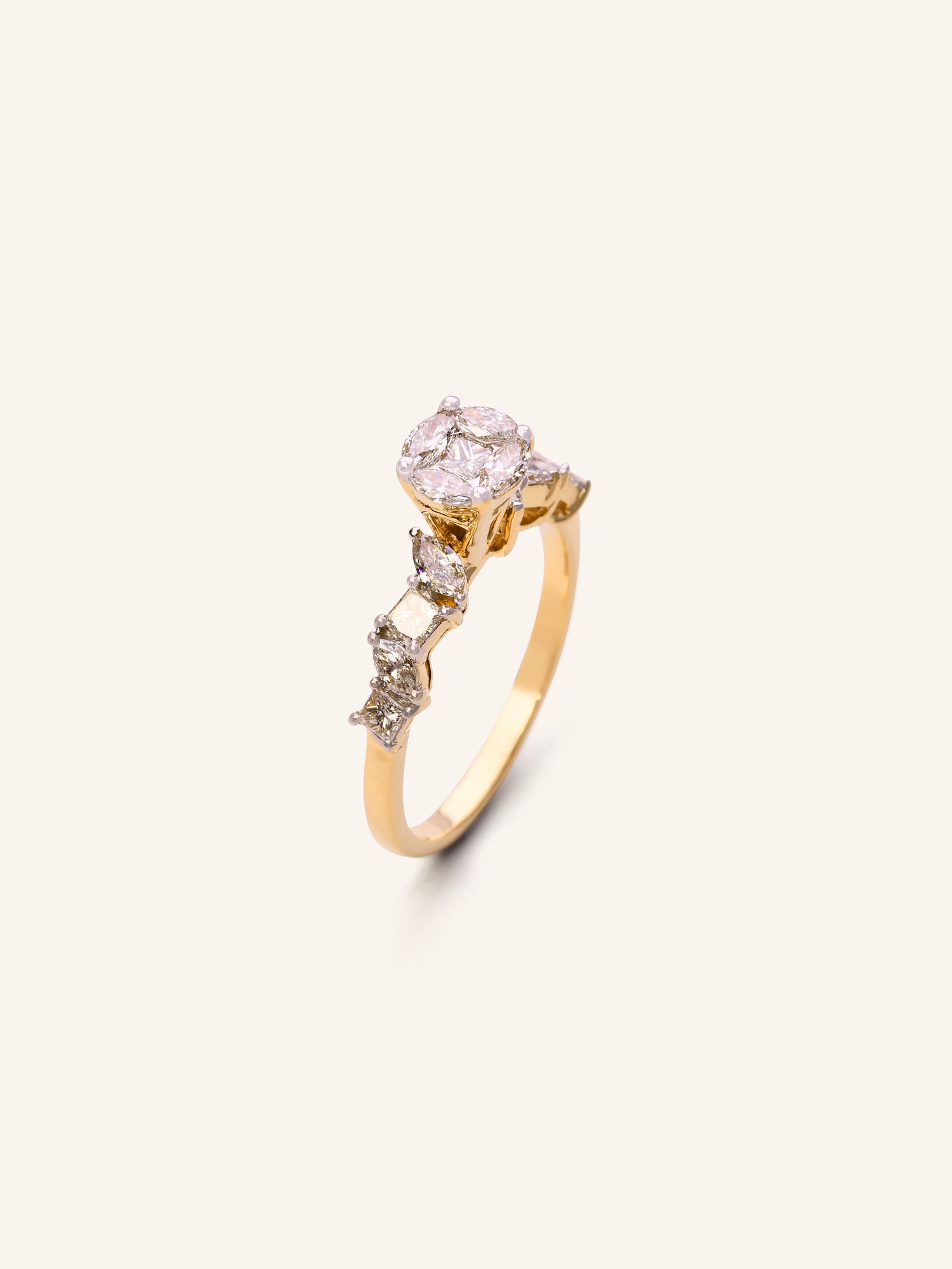 18ct Gold Diamond Ring - Roop Darshan