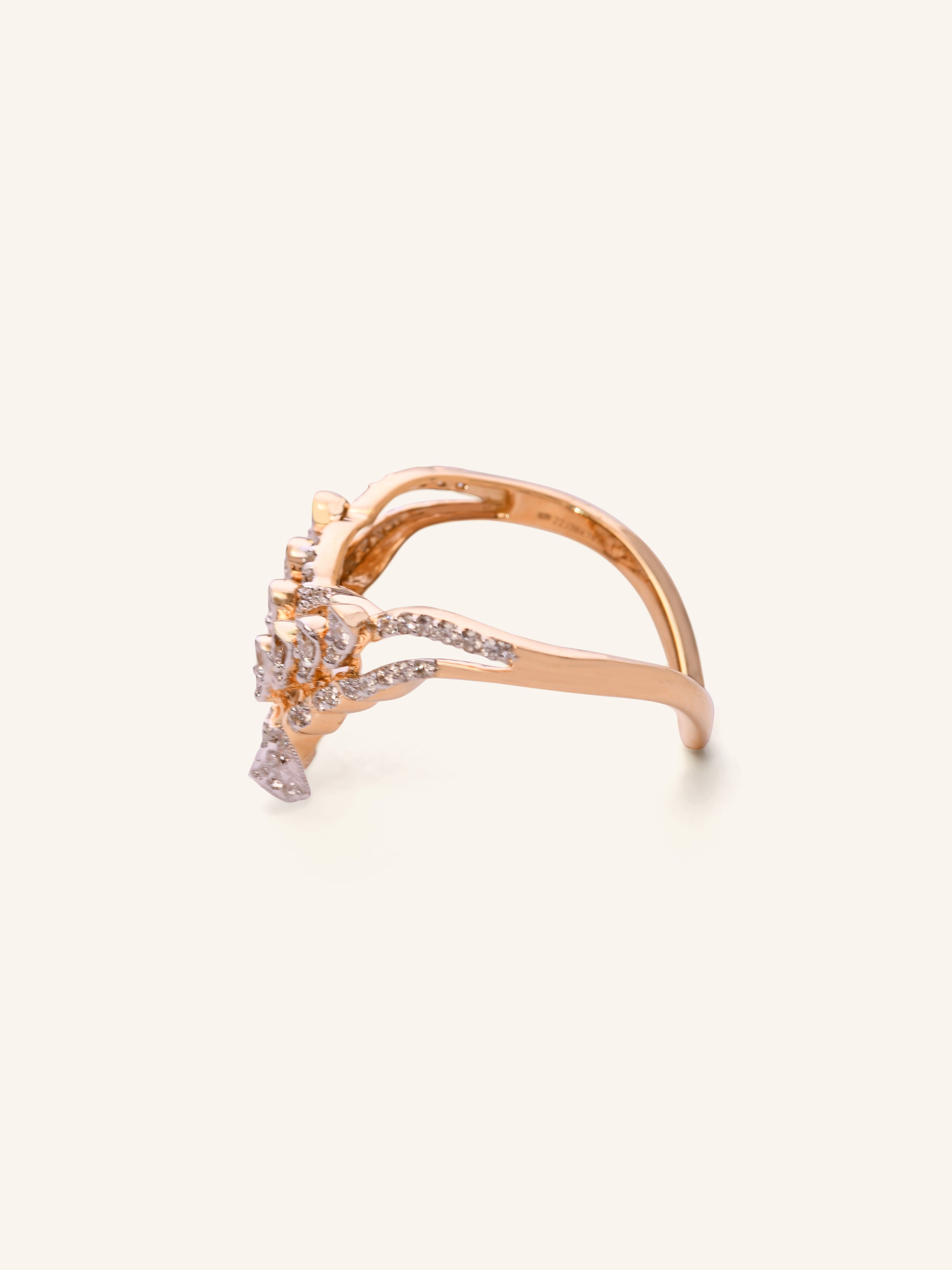 18ct Gold Dia Ladies Ring NW 2.662 GMS 56 Dia 0.34ct - Roop Darshan