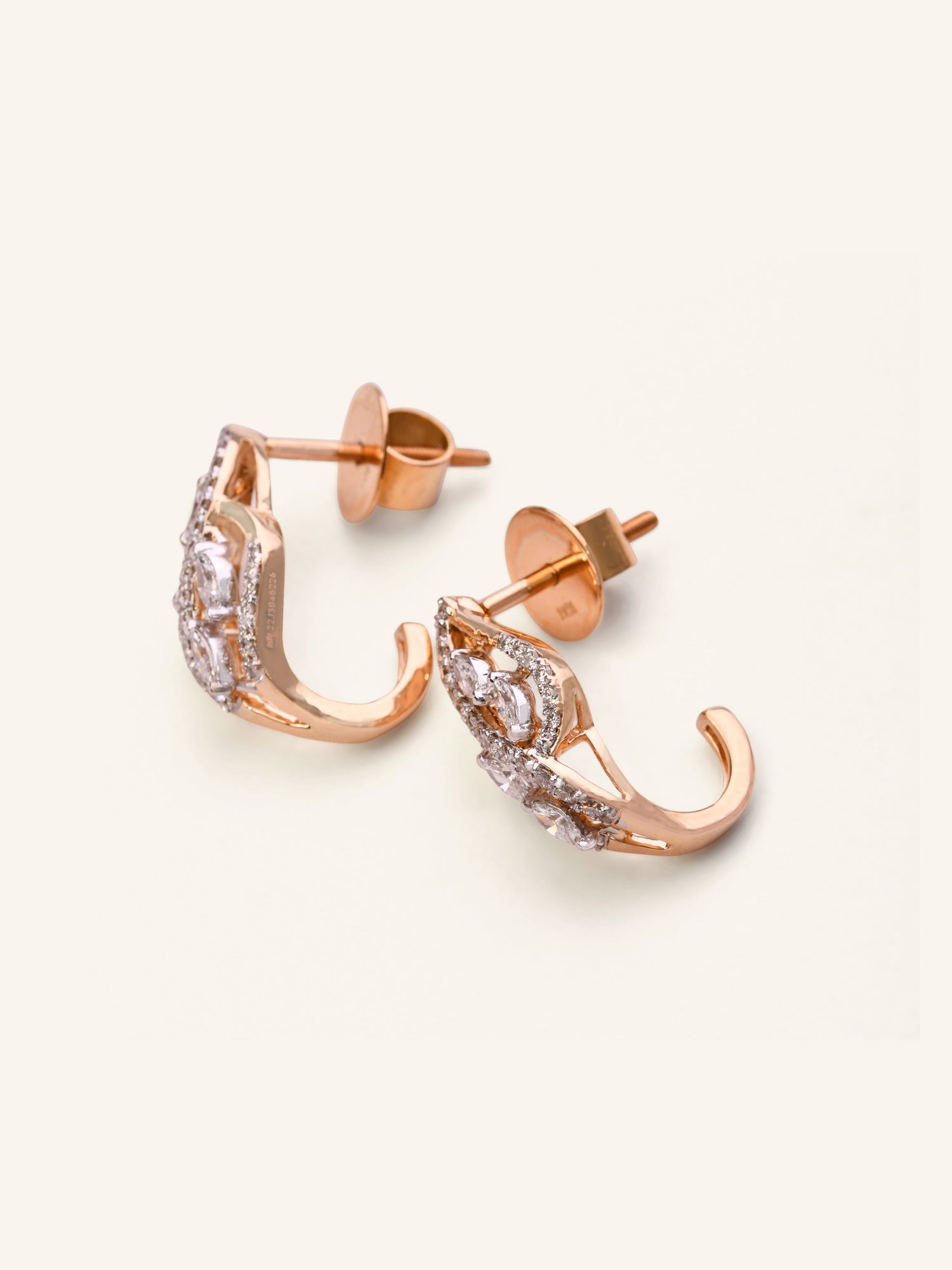 18ct Gold Dia Stud Earring NW 4.158 GMS 62 Dia 0.51ct - Roop Darshan