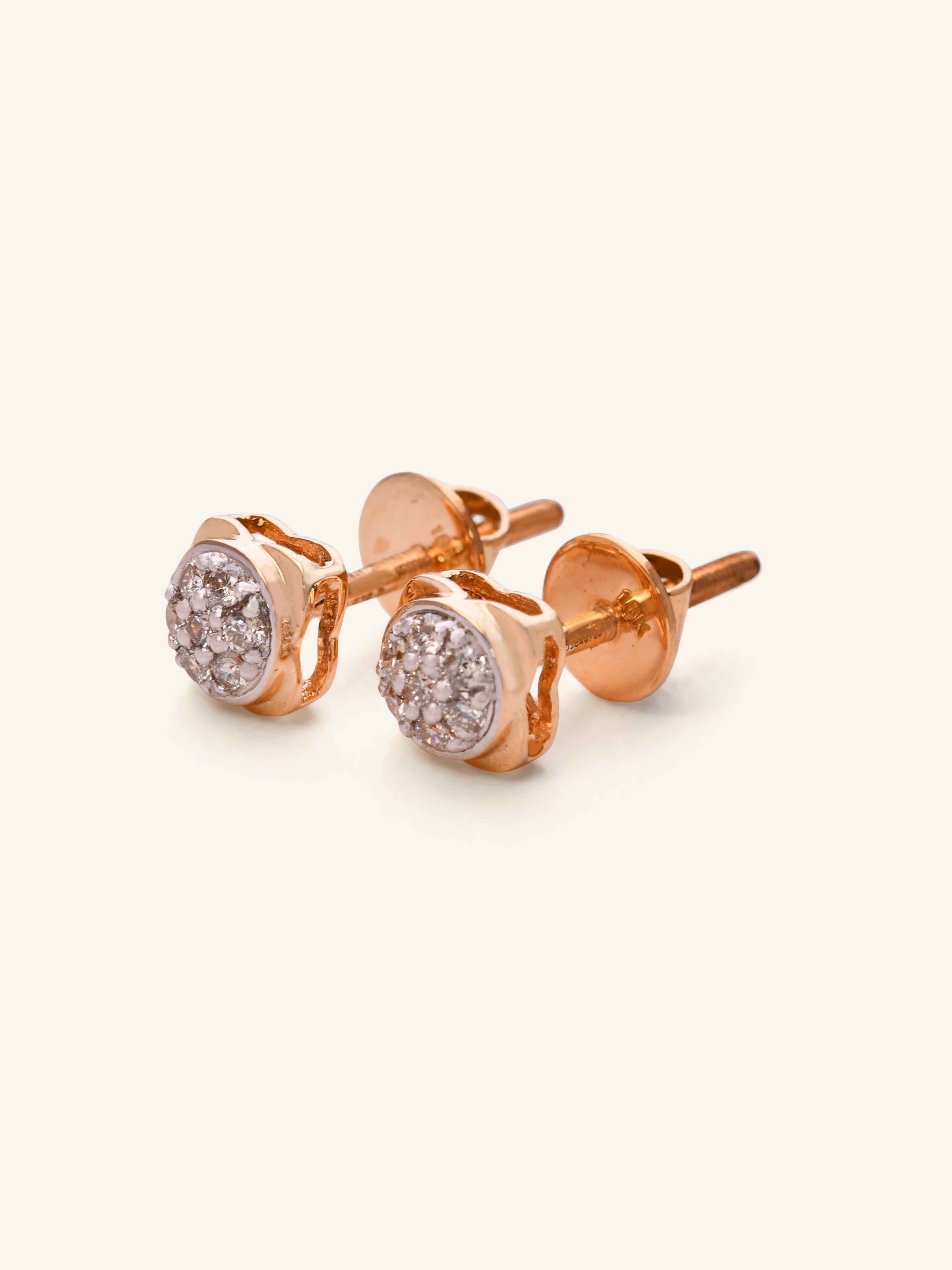 18ct Gold Dia Stud Earring NW 1.818 GMS 14 Dia 0.16ct - Roop Darshan