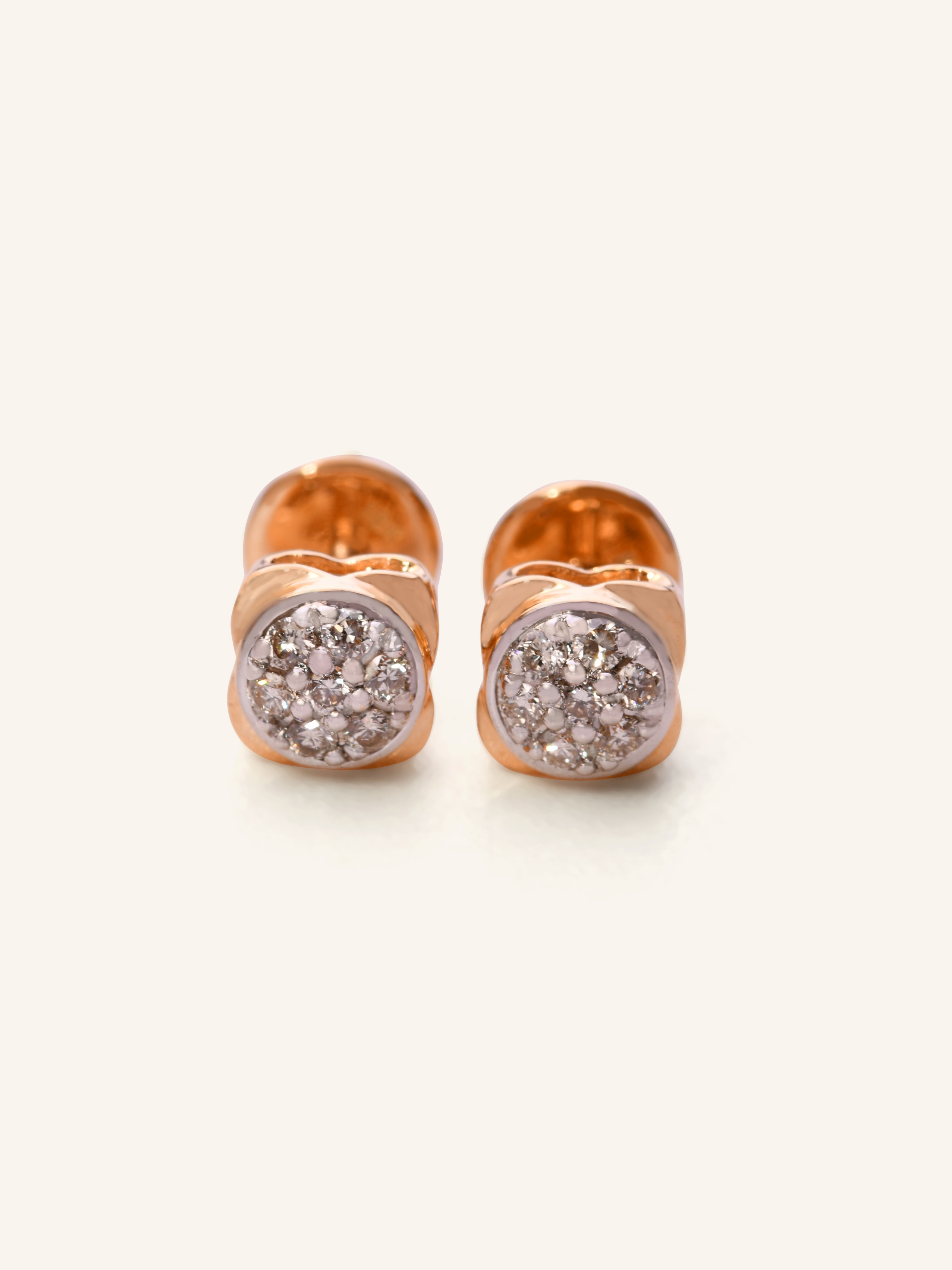 18ct Gold Dia Stud Earring NW 1.818 GMS 14 Dia 0.16ct - Roop Darshan