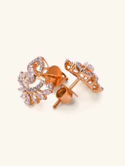 18ct Gold Dia Stud Earring NW 3.902 GMS 64 Dia 0.99ct - Roop Darshan