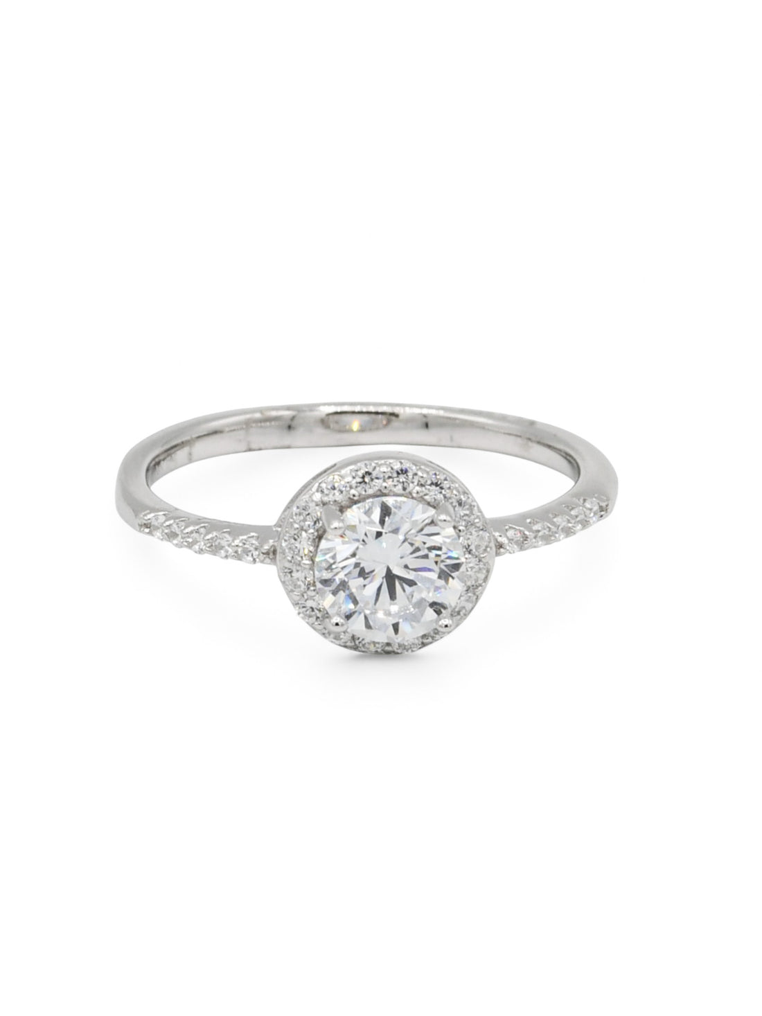 Sterling Silver CZ Ladies Ring