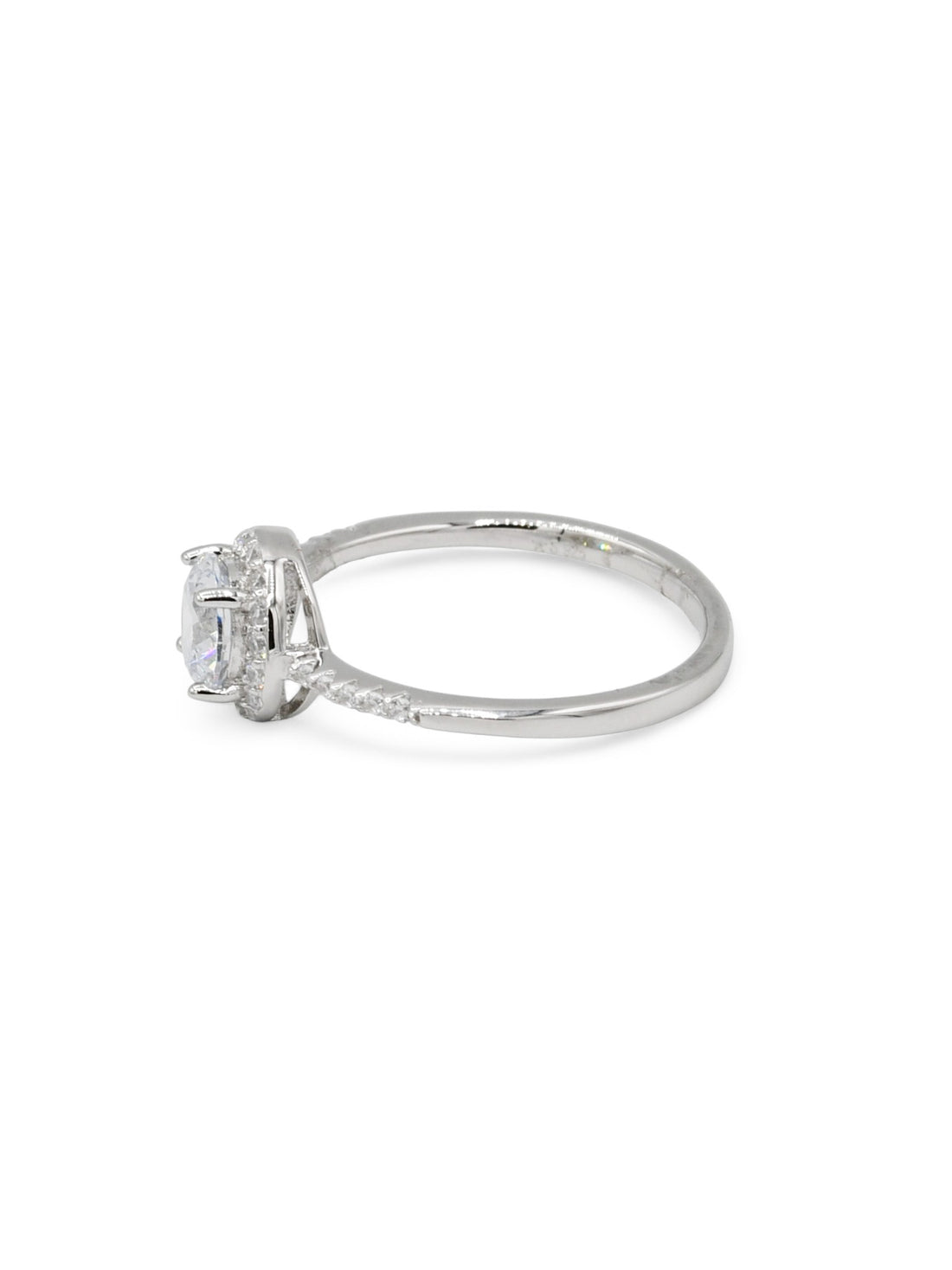 Sterling Silver CZ Ladies Ring