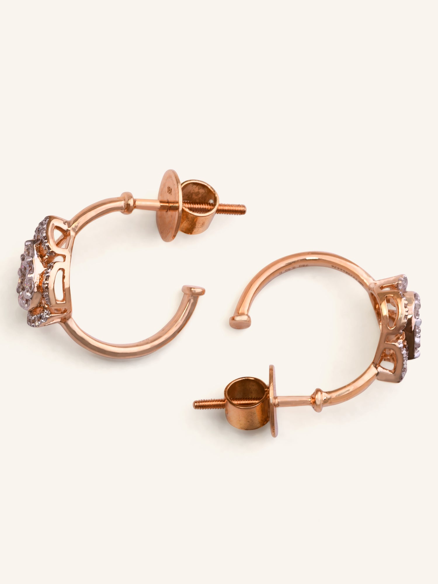 18ct Gold Dia Stud Earring NW 4.690 GMS 58 Dia 0.40ct - Roop Darshan