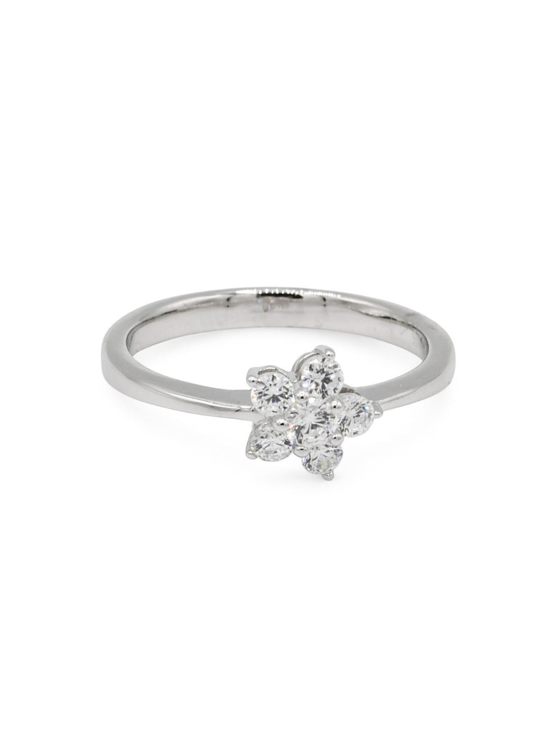 Sterling Silver CZ Ladies Ring