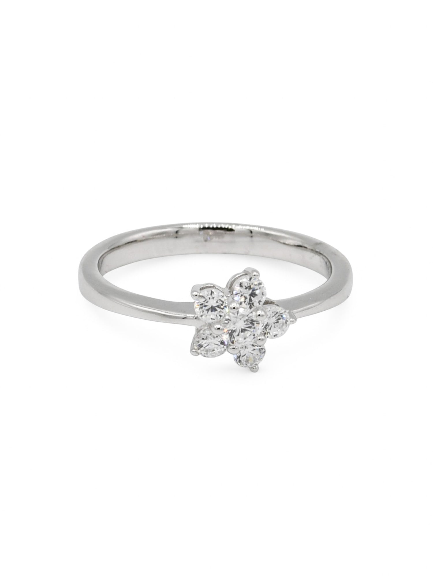 Sterling Silver CZ Ladies Ring