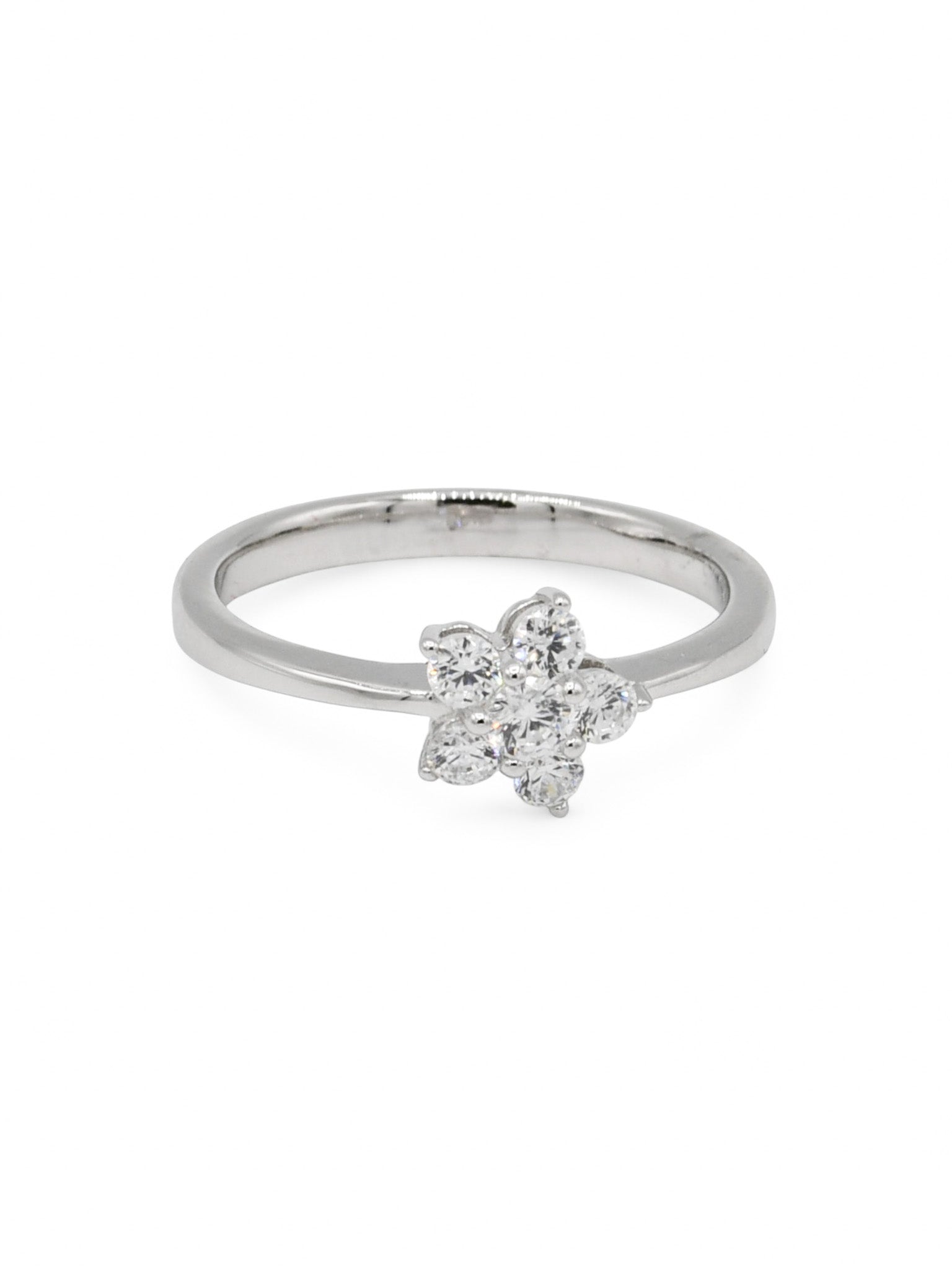 Sterling Silver CZ Ladies Ring