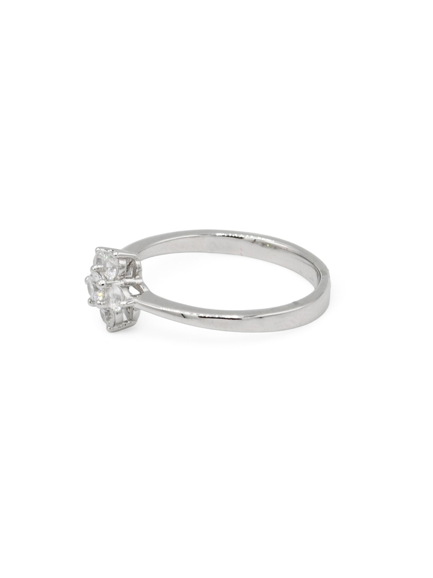 Sterling Silver CZ Ladies Ring