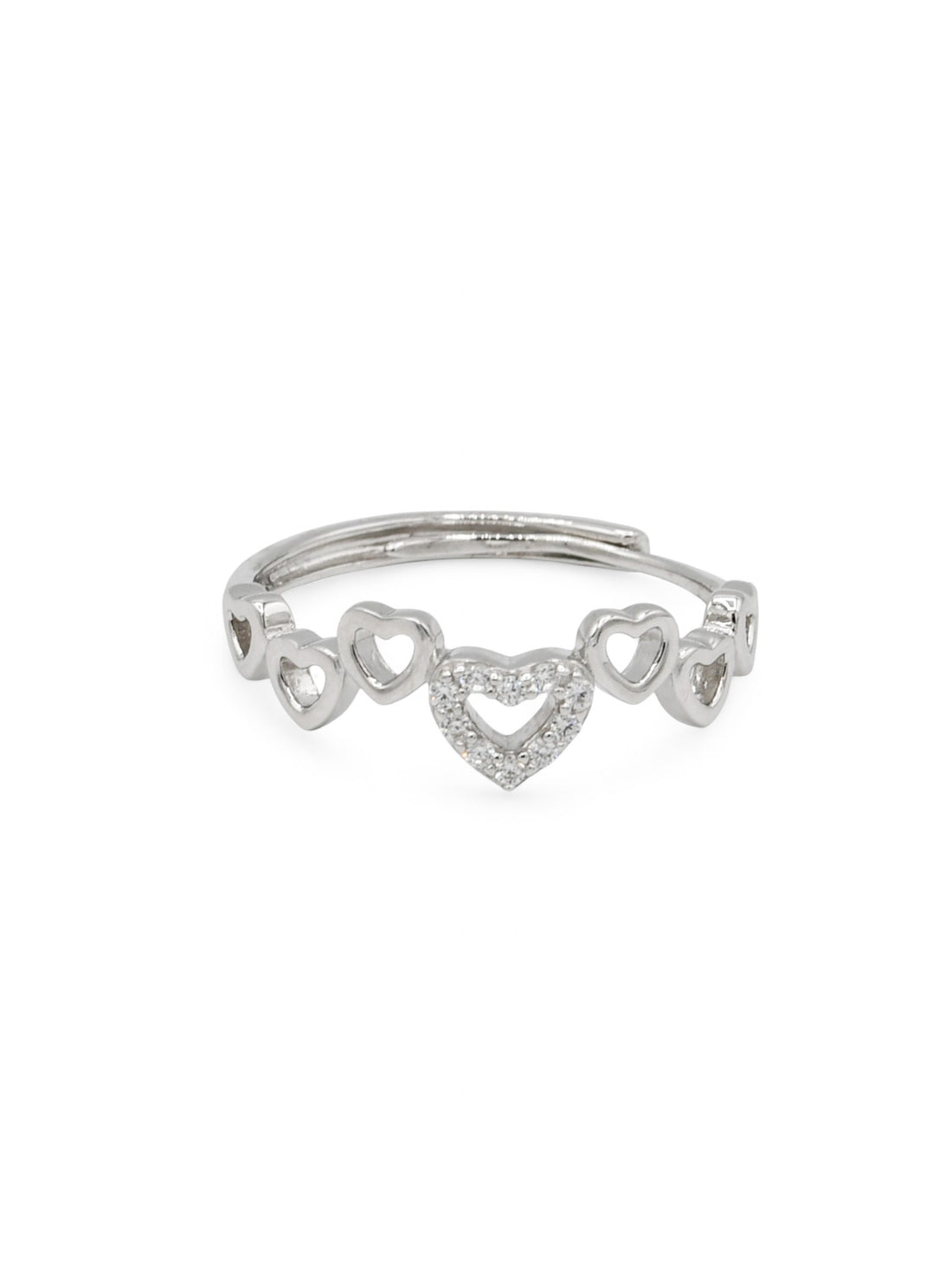 Sterling Silver CZ Ladies Ring