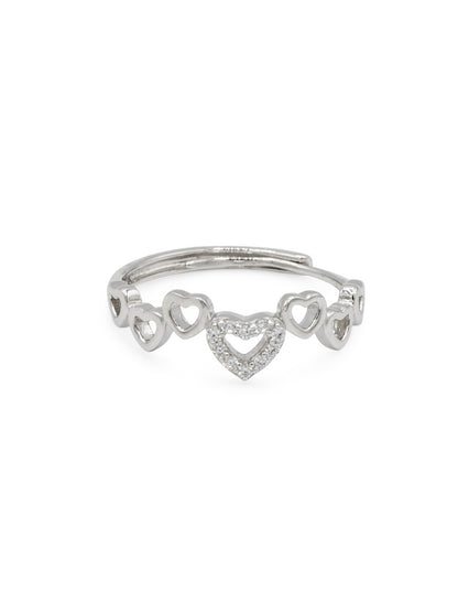 Sterling Silver CZ Ladies Ring