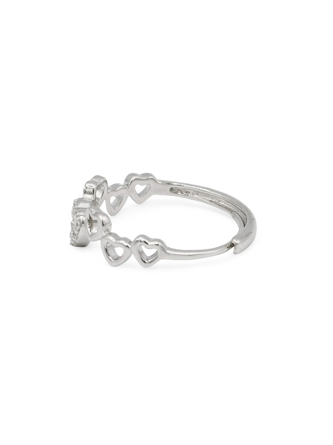 Sterling Silver CZ Ladies Ring